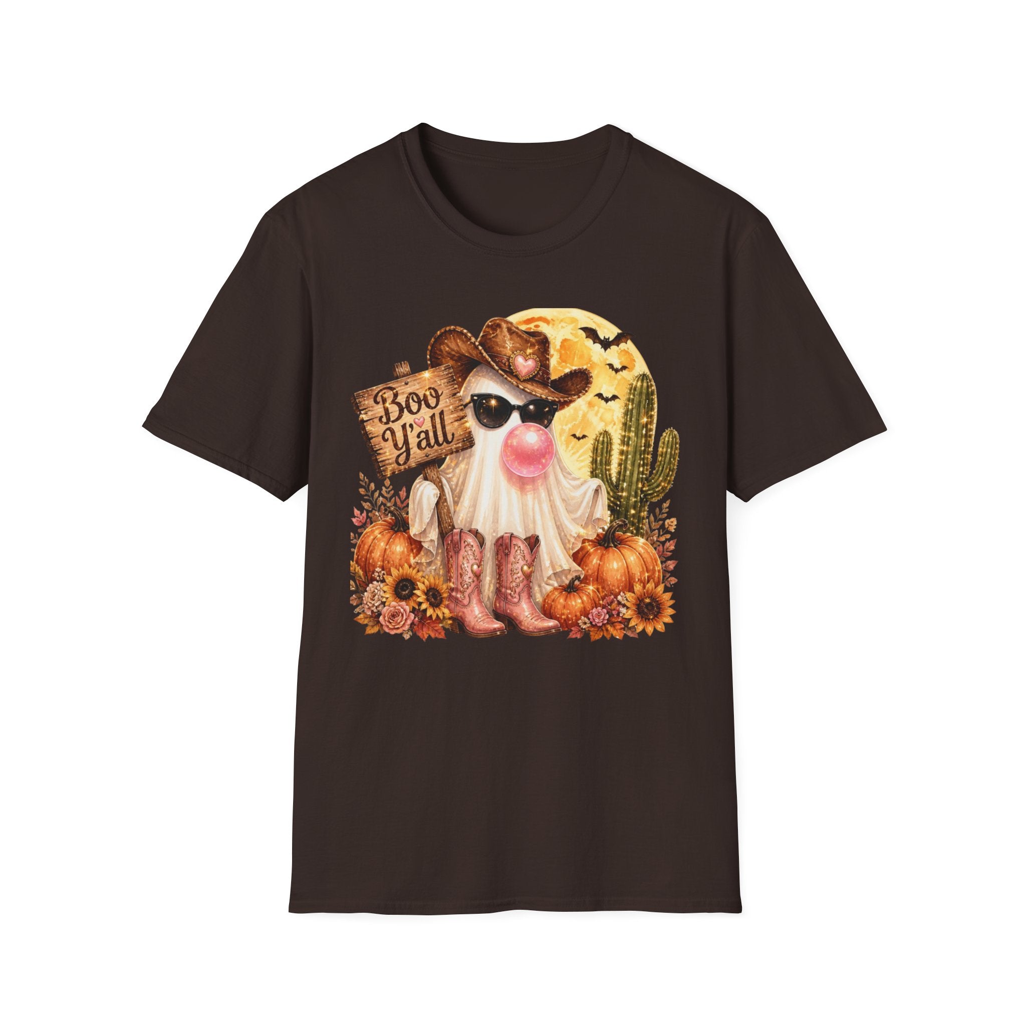 Halloween Gnome T-Shirt — 'Boo Y'all' Western Pumpkin Tee