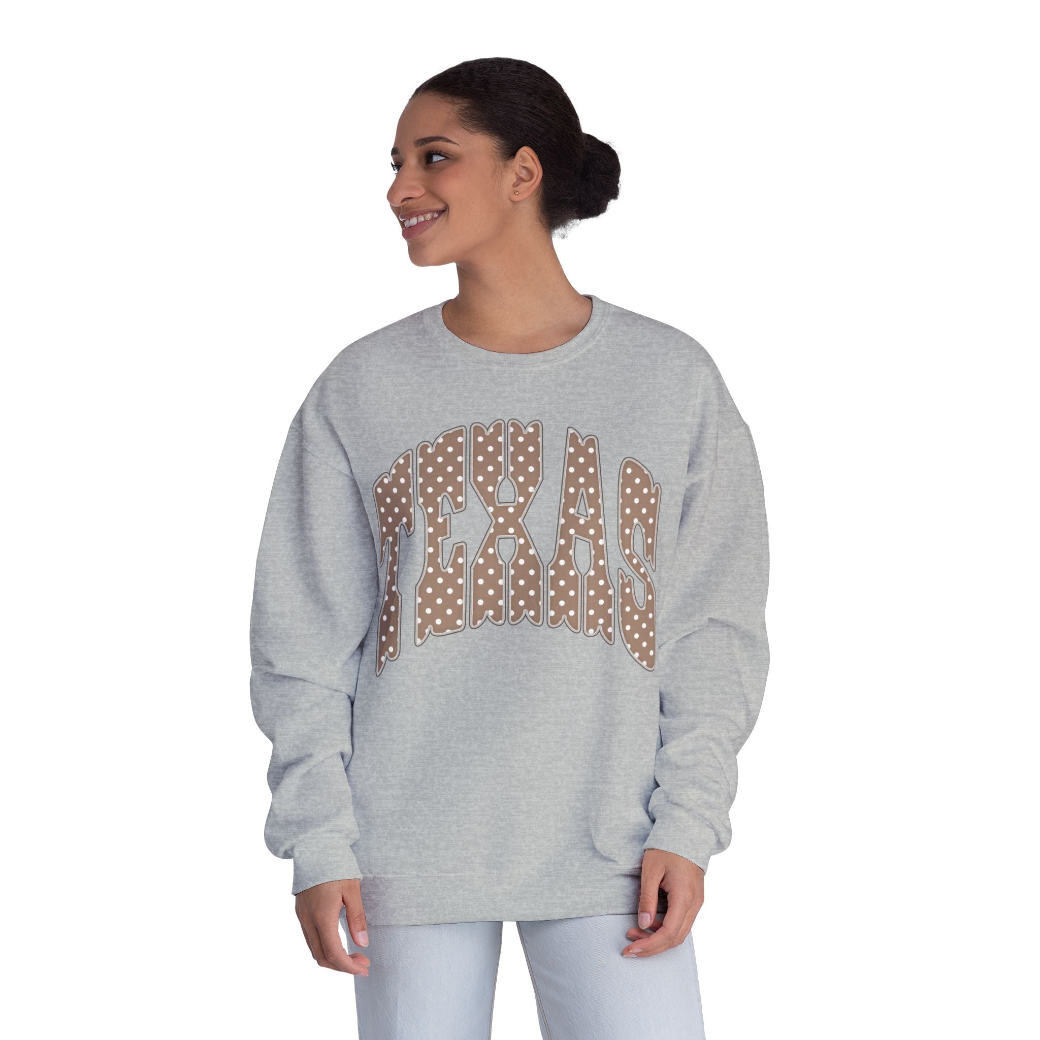 Texas Leopard Print Crewneck Sweatshirt