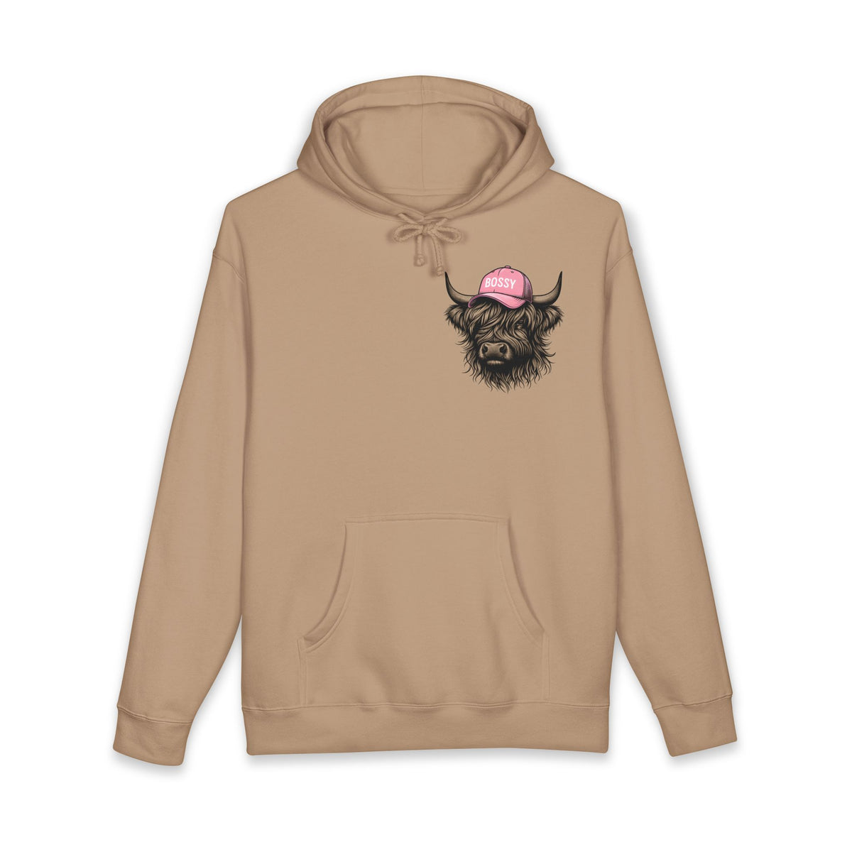 Bossy Heffa Hoodie — "I’m Her Heffa Just Ask Me" Highland Cow Pullover