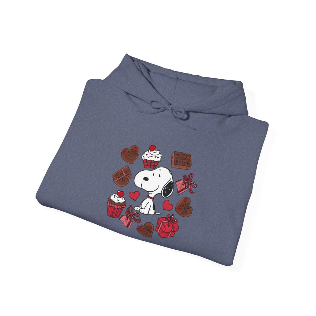 Snoopy Valentine Heart Hoodie | Cute Chocolate Cupcake Love Design