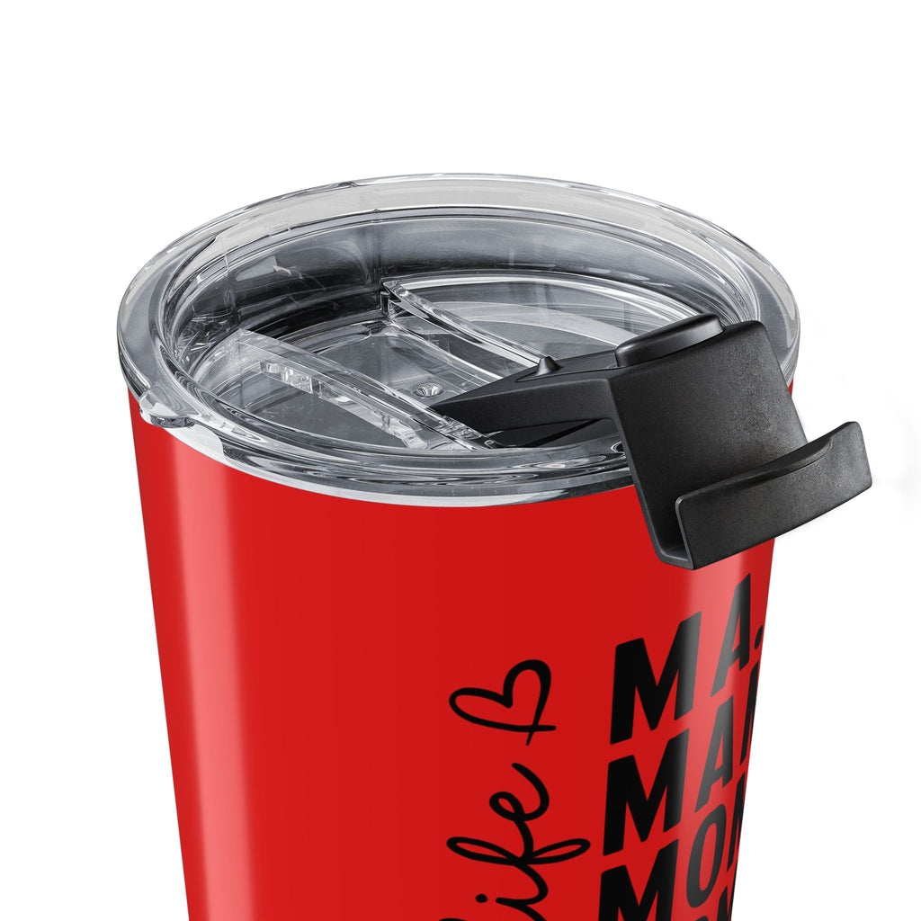 Mommy Bruh 20oz Travel Tumbler – Funny Red Insulated Mom Coffee Cup