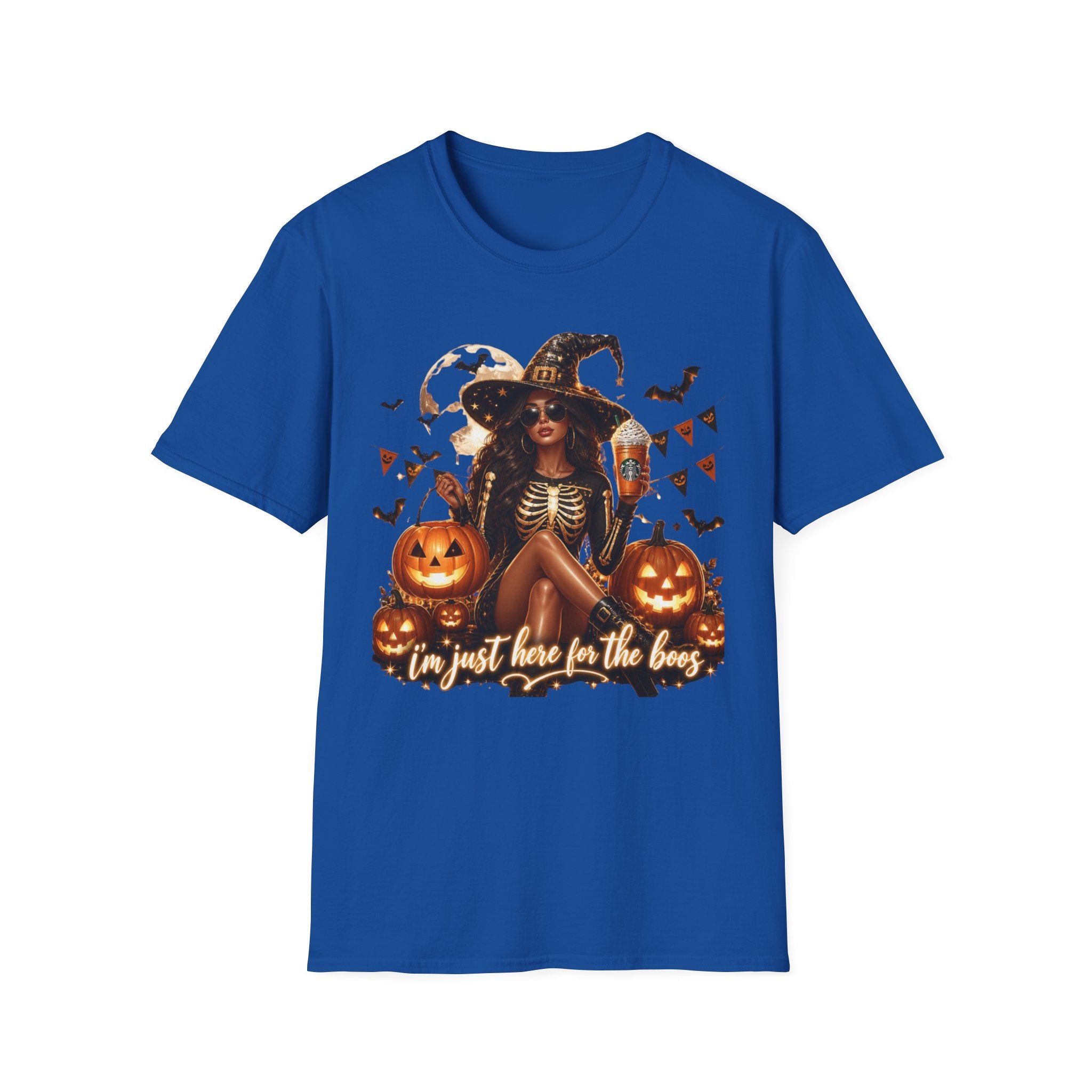 Halloween Witch T-Shirt — "And Just Here in the Boo" Graphic Tee