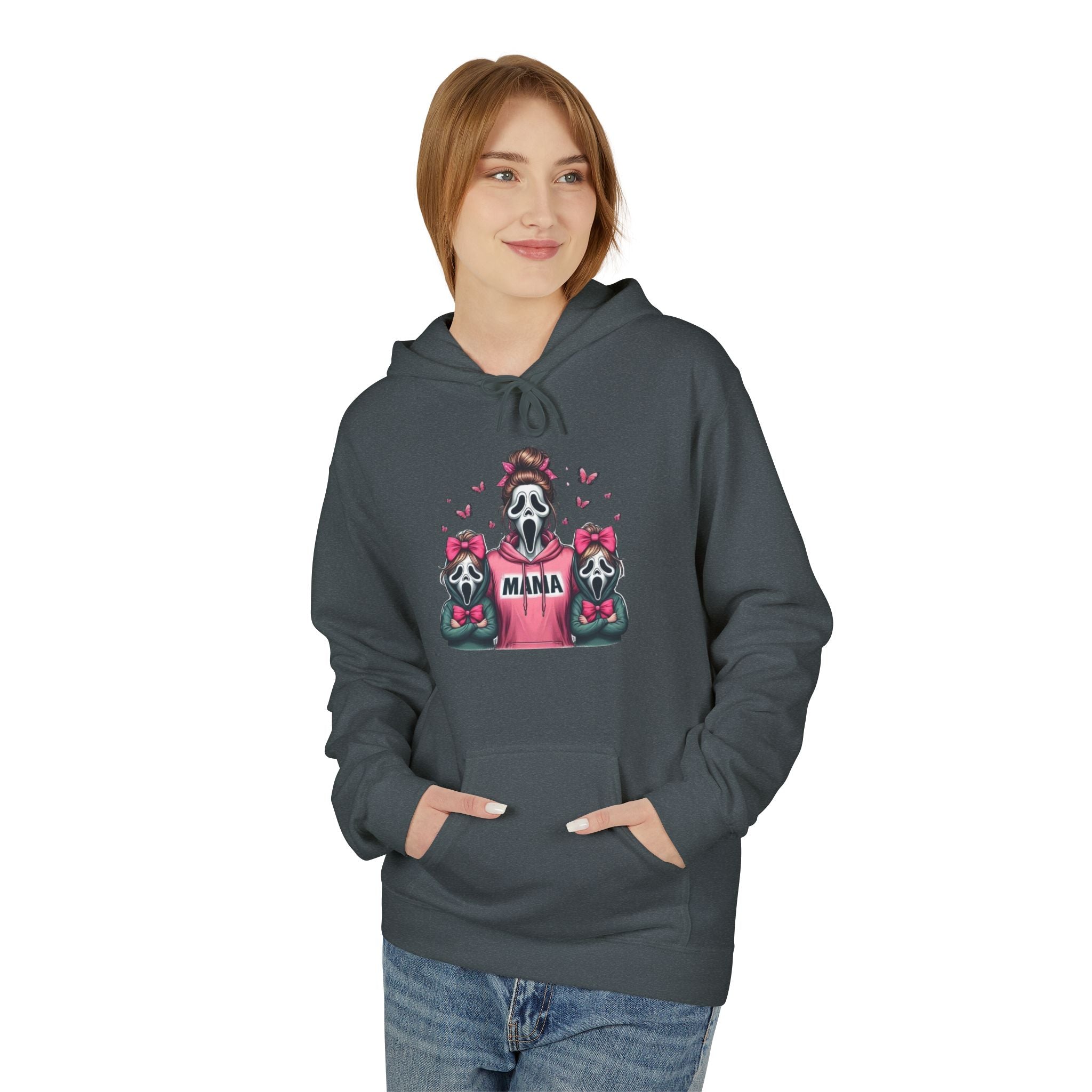 Hoodie — 'Mama' Skeleton with Teddy Bears Cute Goth Mother's Day Pullover