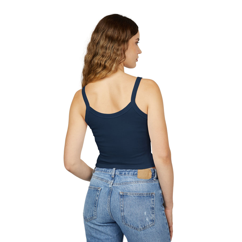 Mama Floral Crop Tank — Women's Spaghetti Strap 'MAMA' Graphic