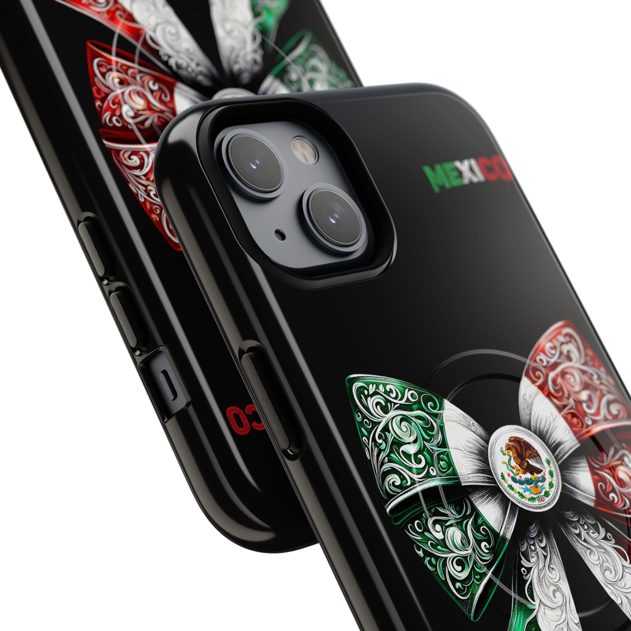 Mexican Flag Bow Tough Magnetic Phone Case — Patriotic Mexico iPhone Cover