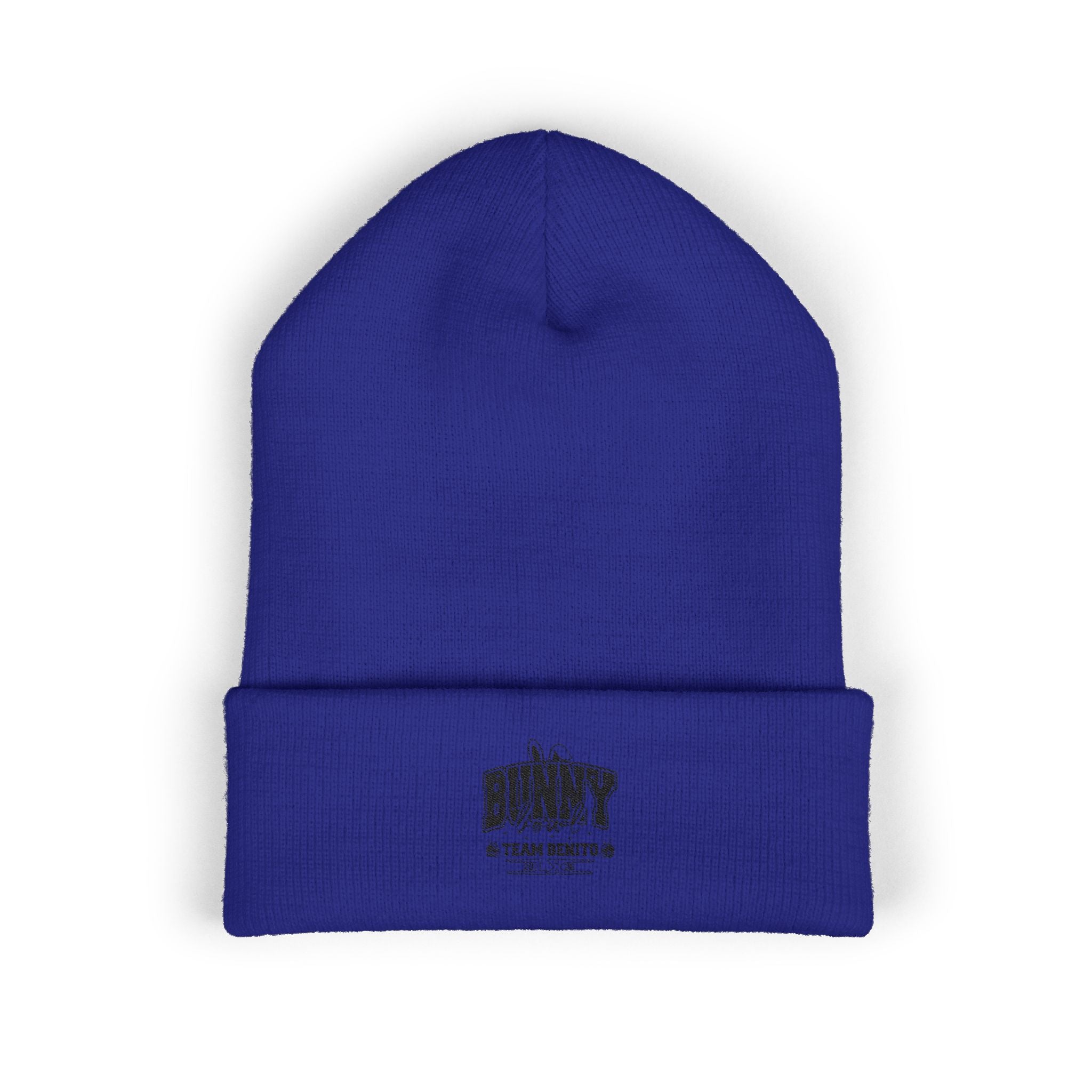 Embroidered "BUNNY" Classic Cuffed Beanie – Cozy Knit Hat