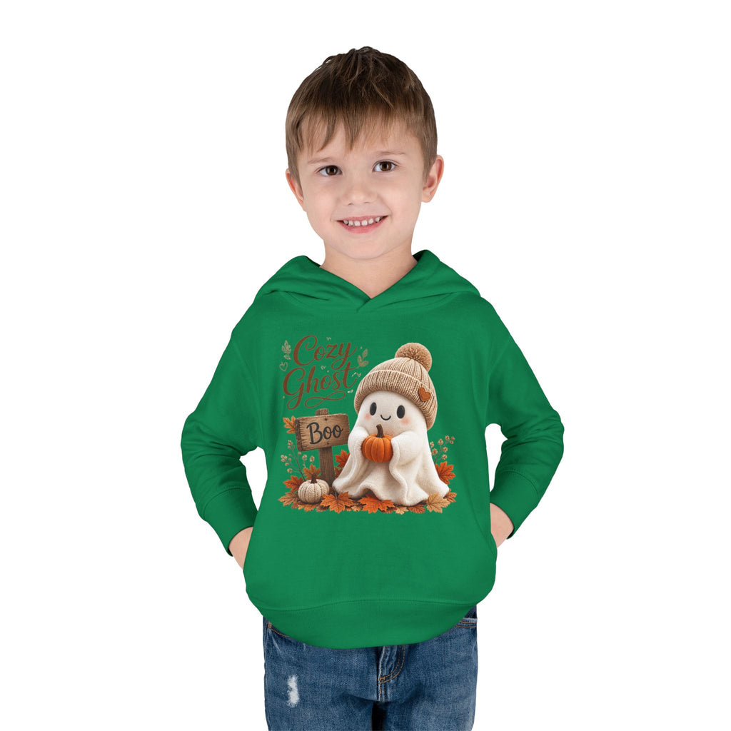 Toddler Hoodie – 'Cozy Ghost' Fall Halloween Pullover