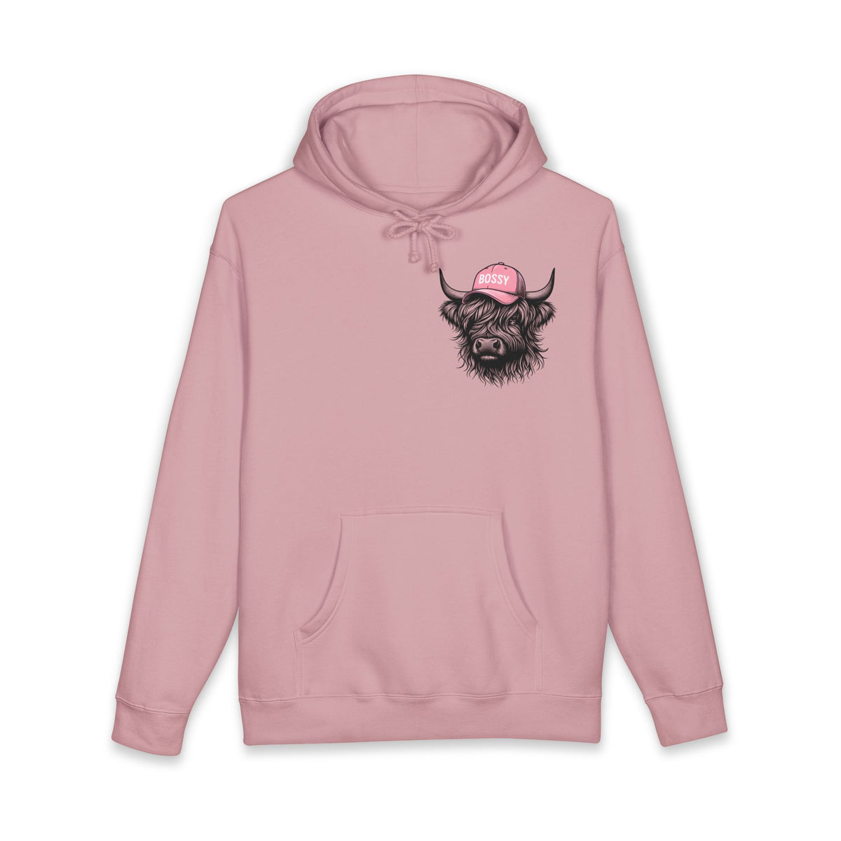 Bossy Heffa Hoodie — "I’m Her Heffa Just Ask Me" Highland Cow Pullover