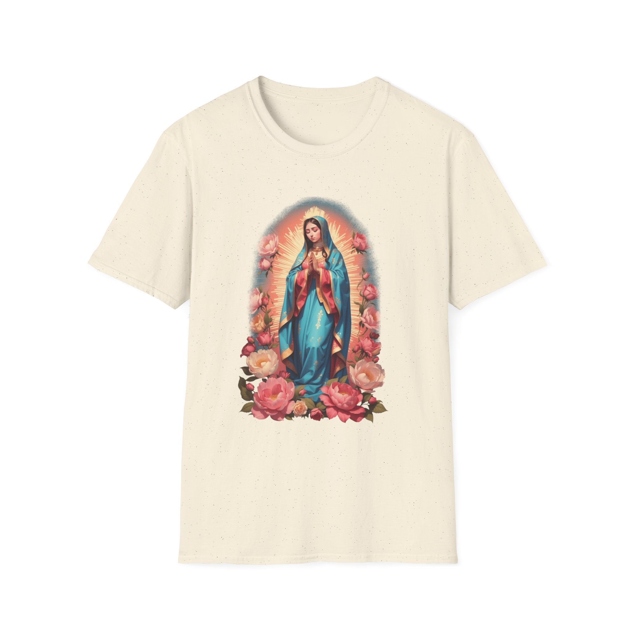Virgin Mary Pray T-Shirt – Religious Catholic Tee with Colossians 4:2