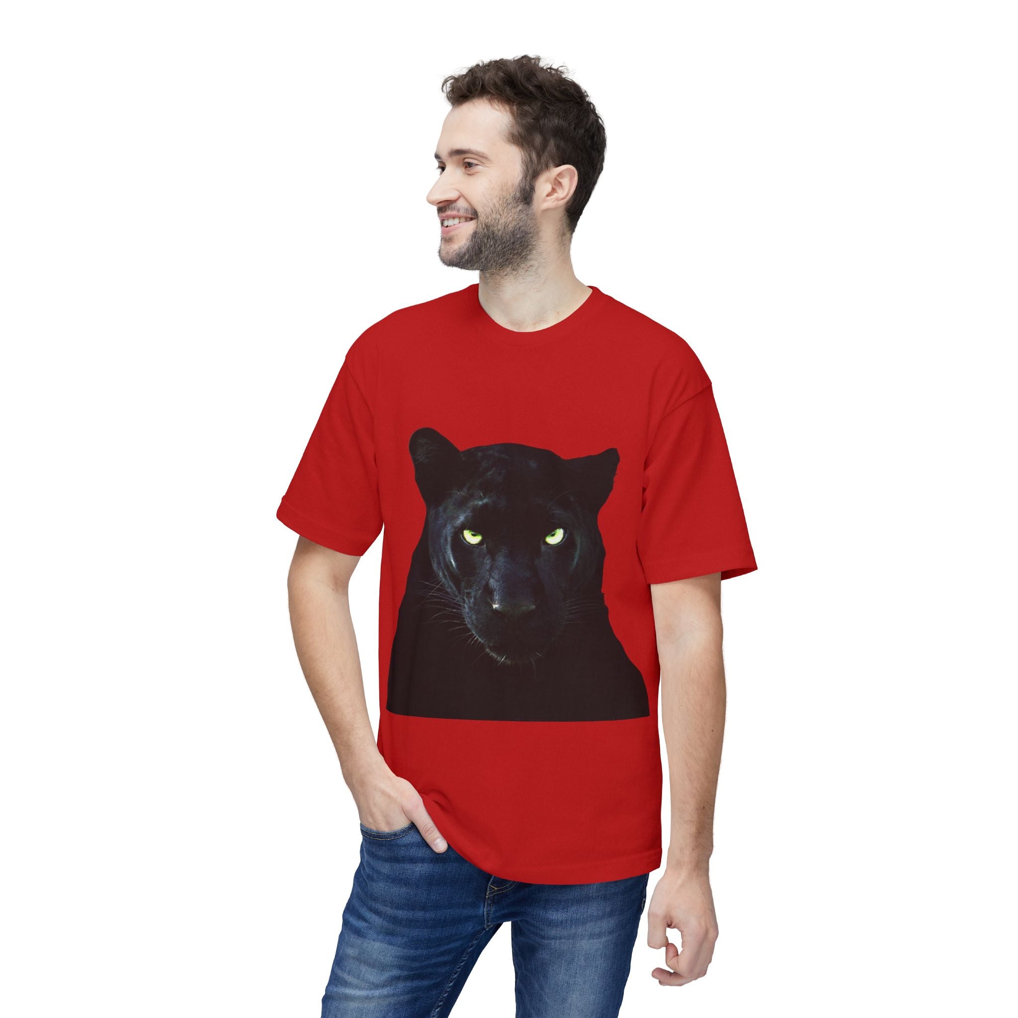 Black Panther Portrait T-Shirt — Bold Cat Graphic Tee