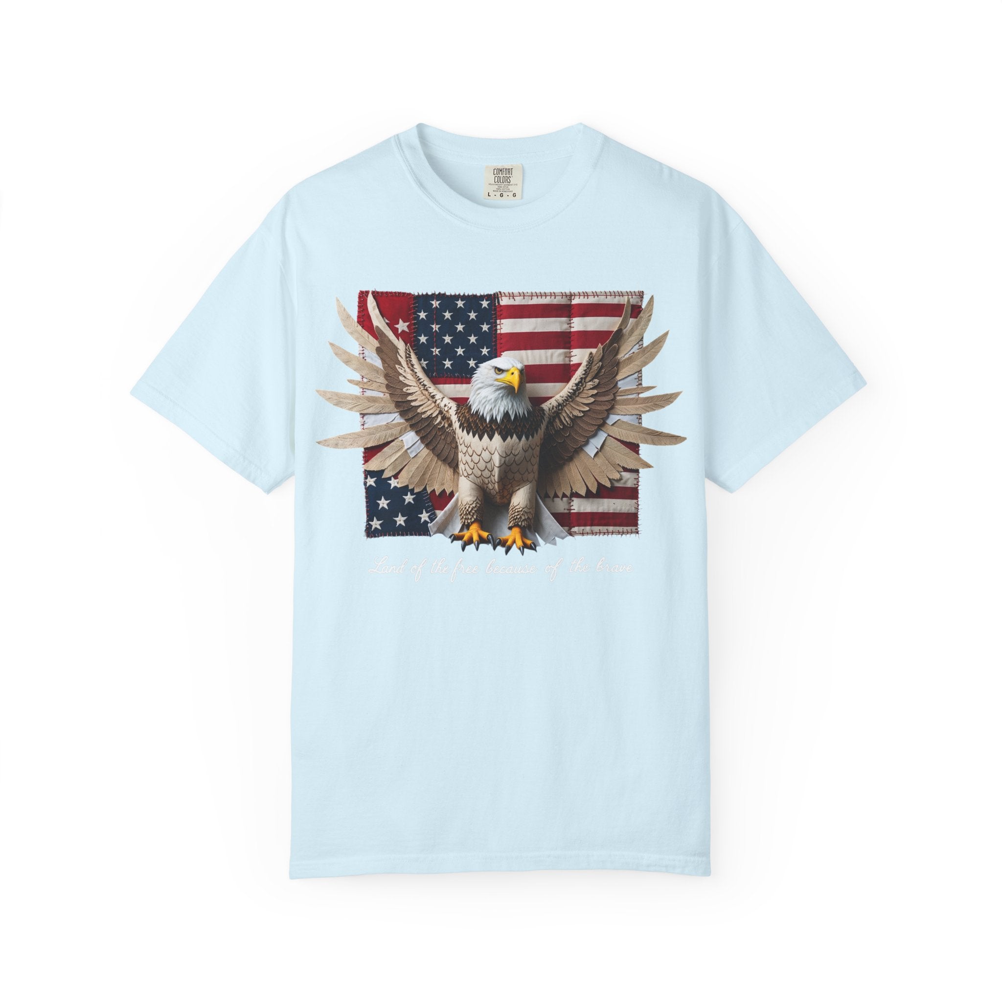 American Eagle Flag T-Shirt – Patriotic Bald Eagle Graphic Tee