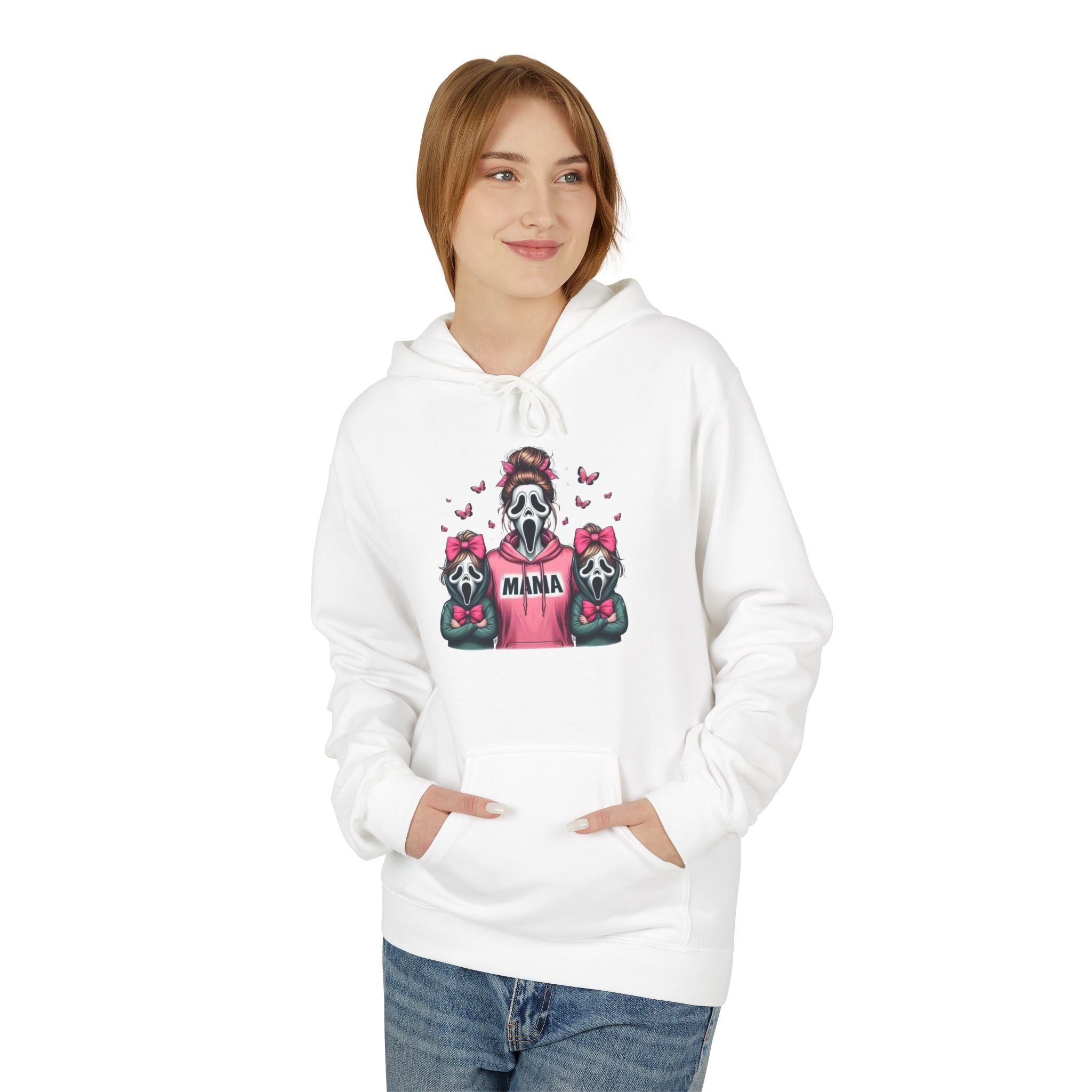 Hoodie — 'Mama' Skeleton with Teddy Bears Cute Goth Mother's Day Pullover