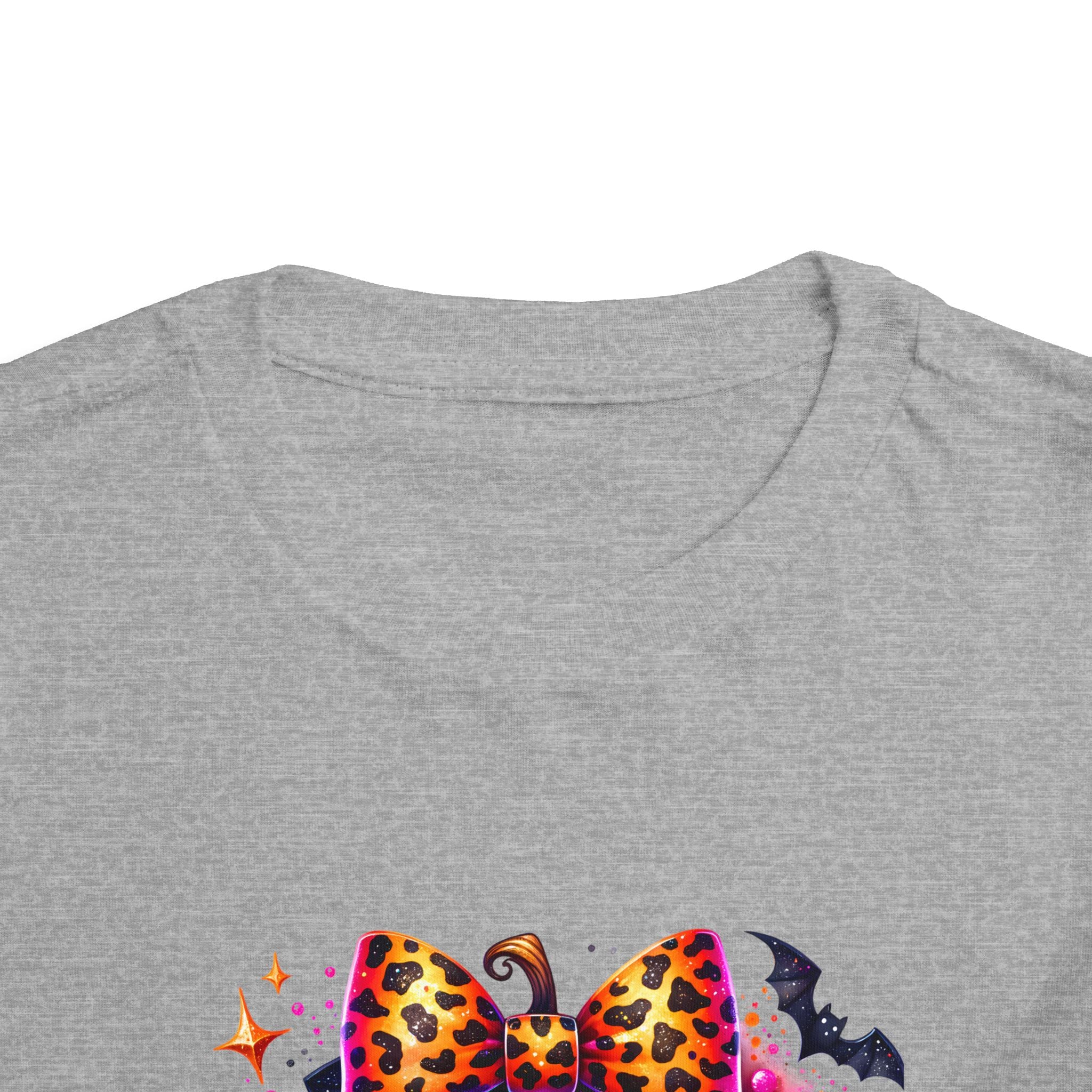 Toddler Tee — "Spooky Season" Pumpkin Bow Halloween Shirt