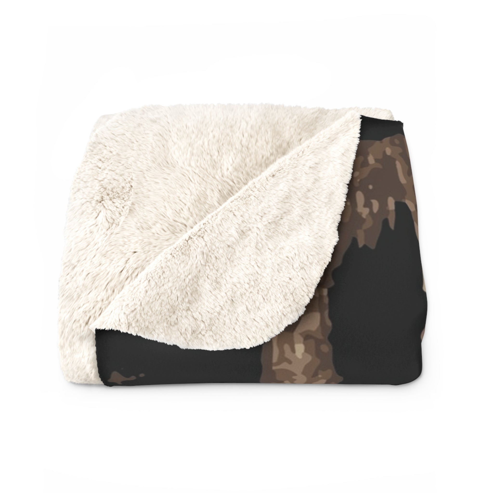 Leopard Print Sherpa Blanket — Cozy Faux Fur Throw for Home & Travel