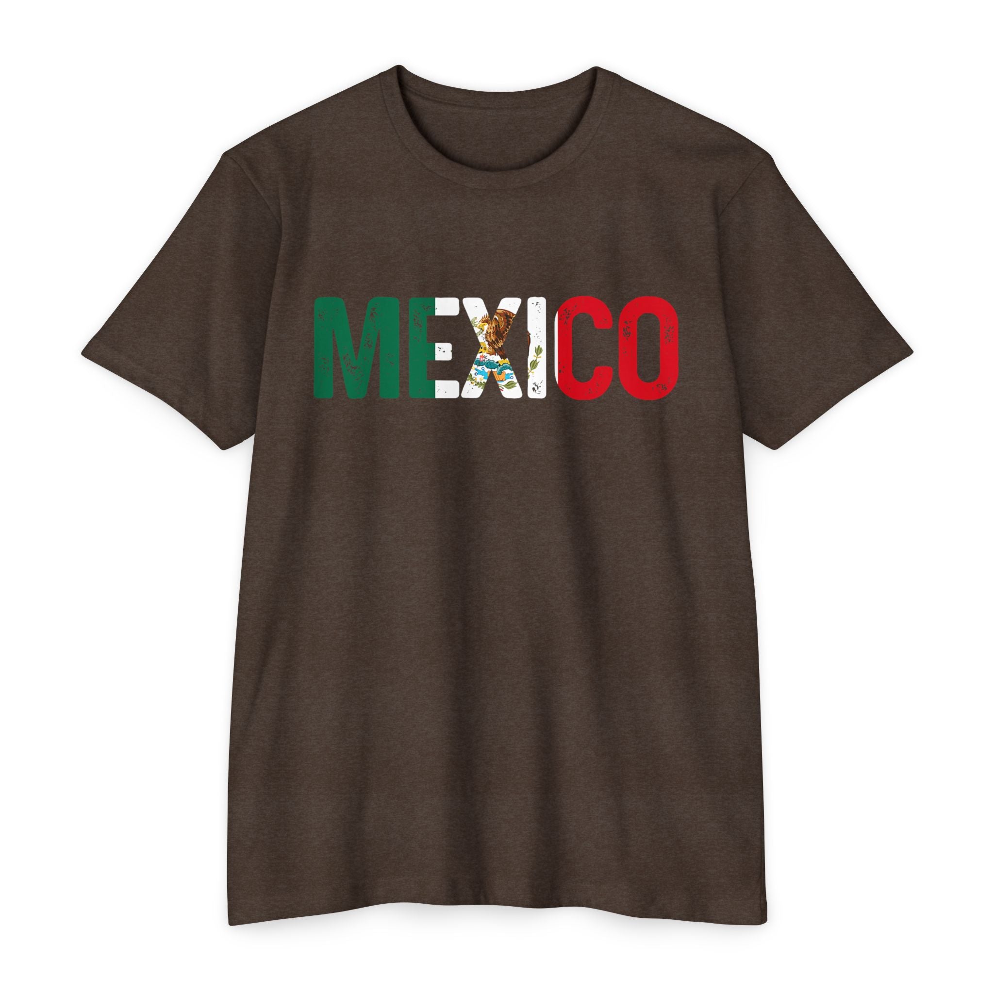 Mexico Flag T-Shirt — Mexican Eagle Emblem Tee