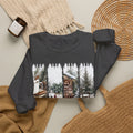 Holiday Cabin Crewneck Sweatshirt — 'Tis the Season Cozy Winter Pullover