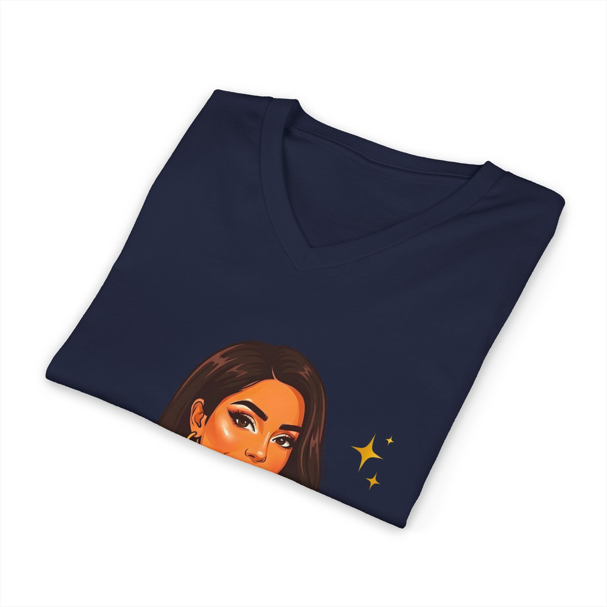 Believe In You V-Neck Tee — Inspirational Woman Graphic T‑Shirt