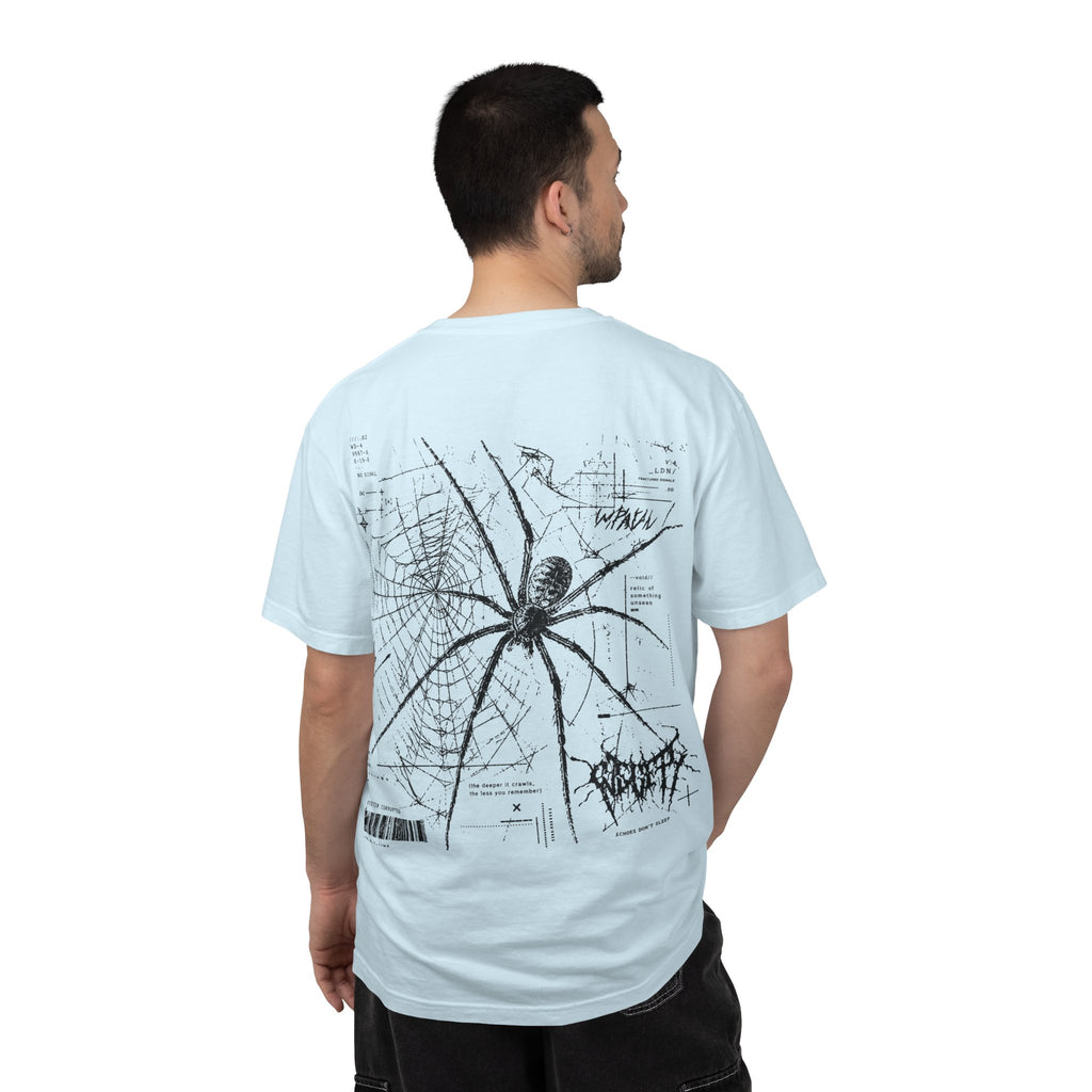 Spider Web Graphic T‑Shirt — Black Line Art Spiderback Tee