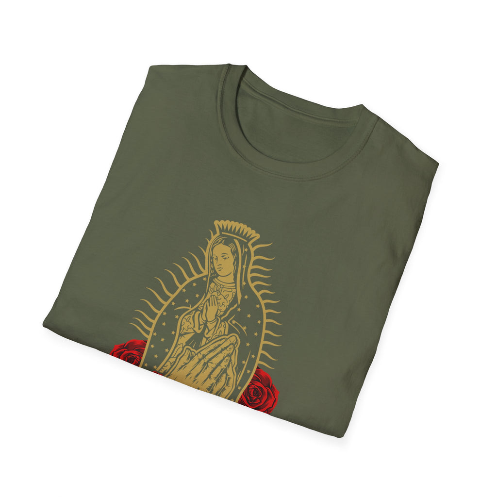 Our Lady of Guadalupe T-Shirt | Virgin Mary illustration, roses
