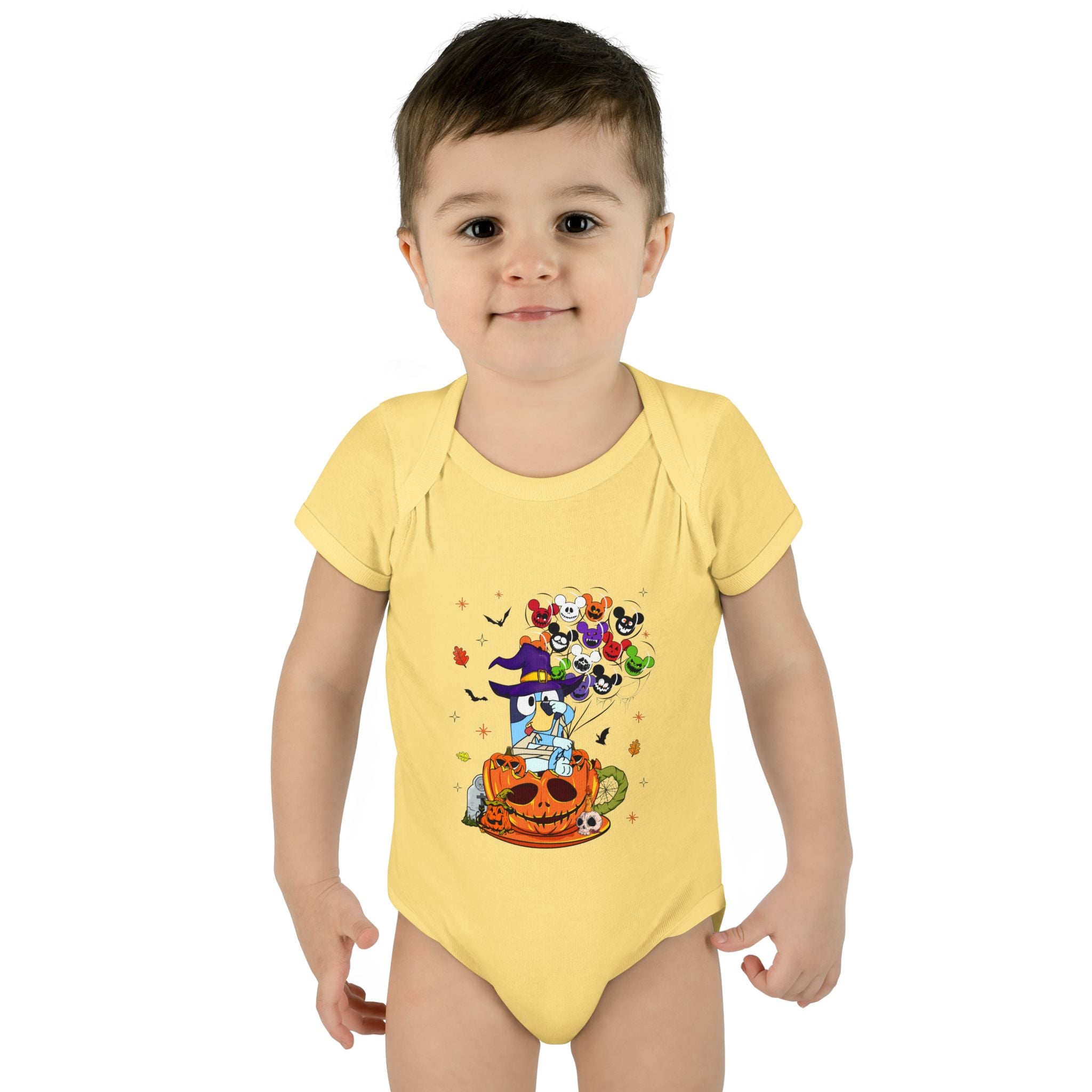 Infant Halloween Witch Pumpkin Bodysuit – Cute Baby Trick-or-Treat Costume