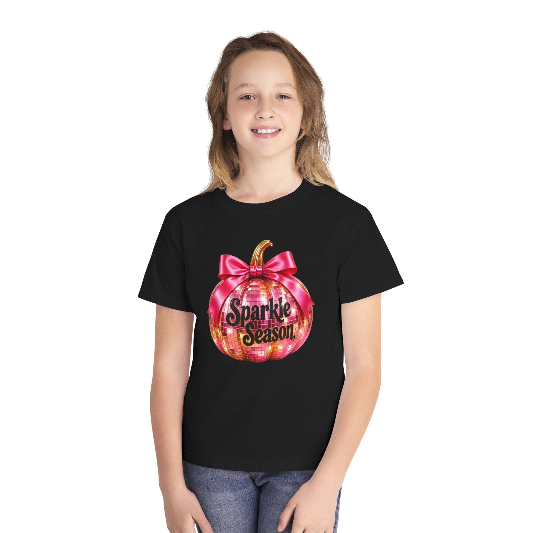 Sparkle Season Pumpkin Youth T‑Shirt