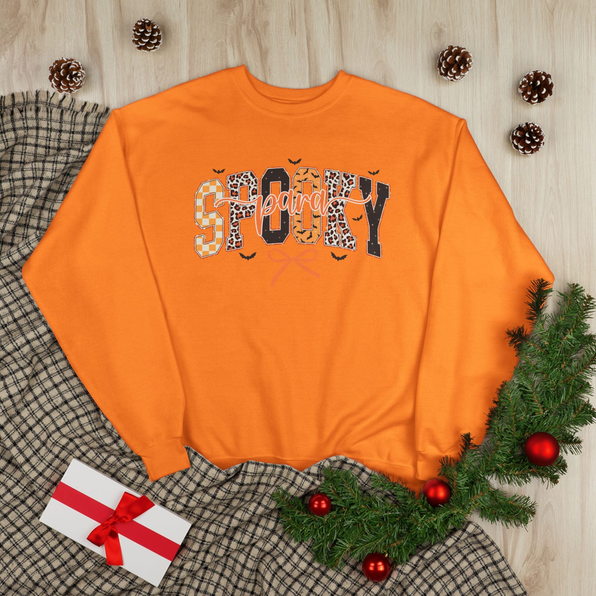 Spooky Leopard Halloween Crewneck Sweatshirt