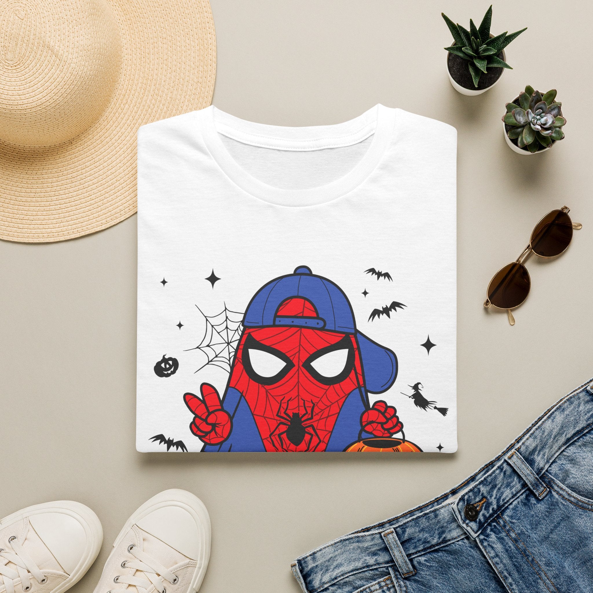 Spidey Trick-or-Treat T-Shirt — Cute Halloween Spider-Man Costume Tee