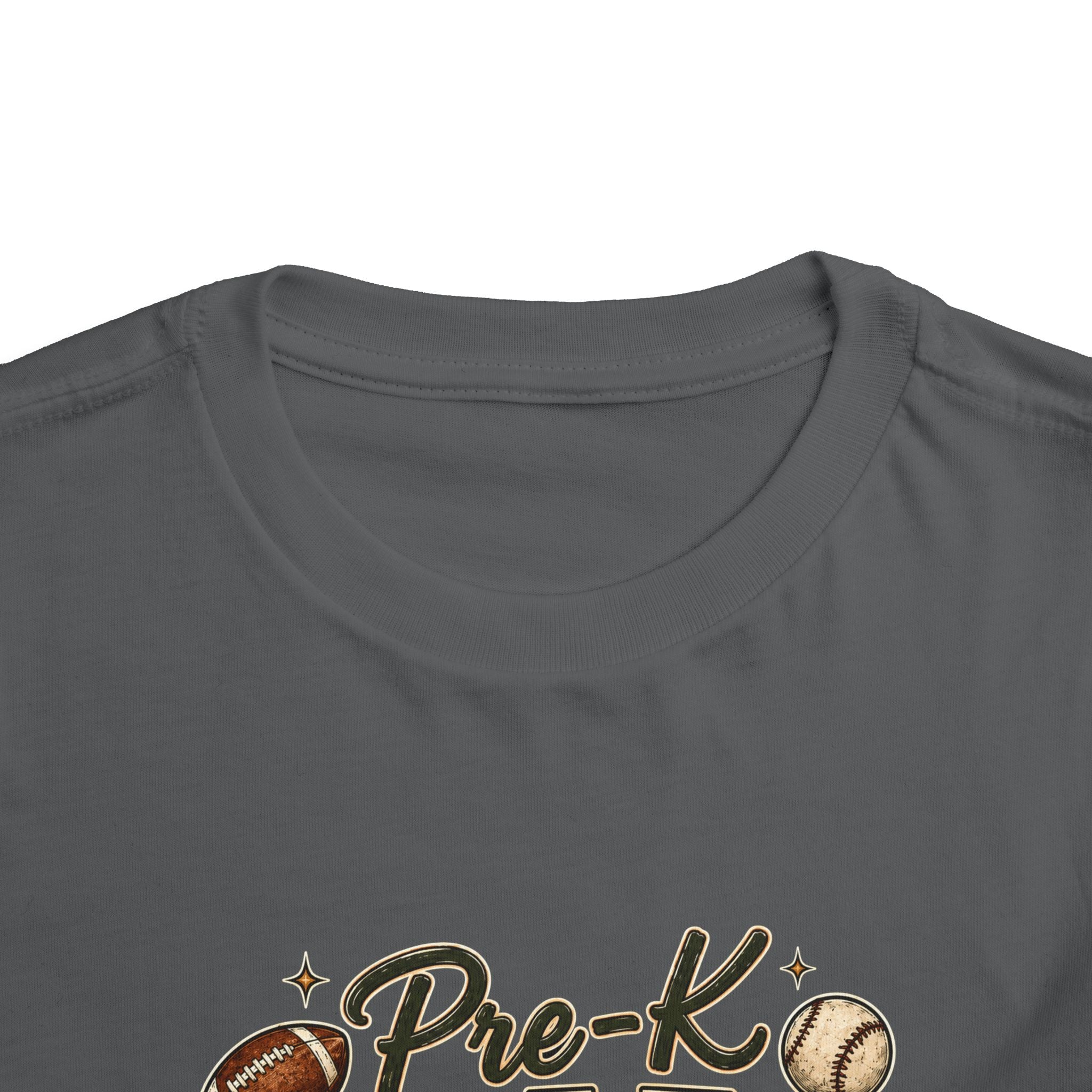 Pre-K Grade Toddler Tee — Back to School Sports Design
