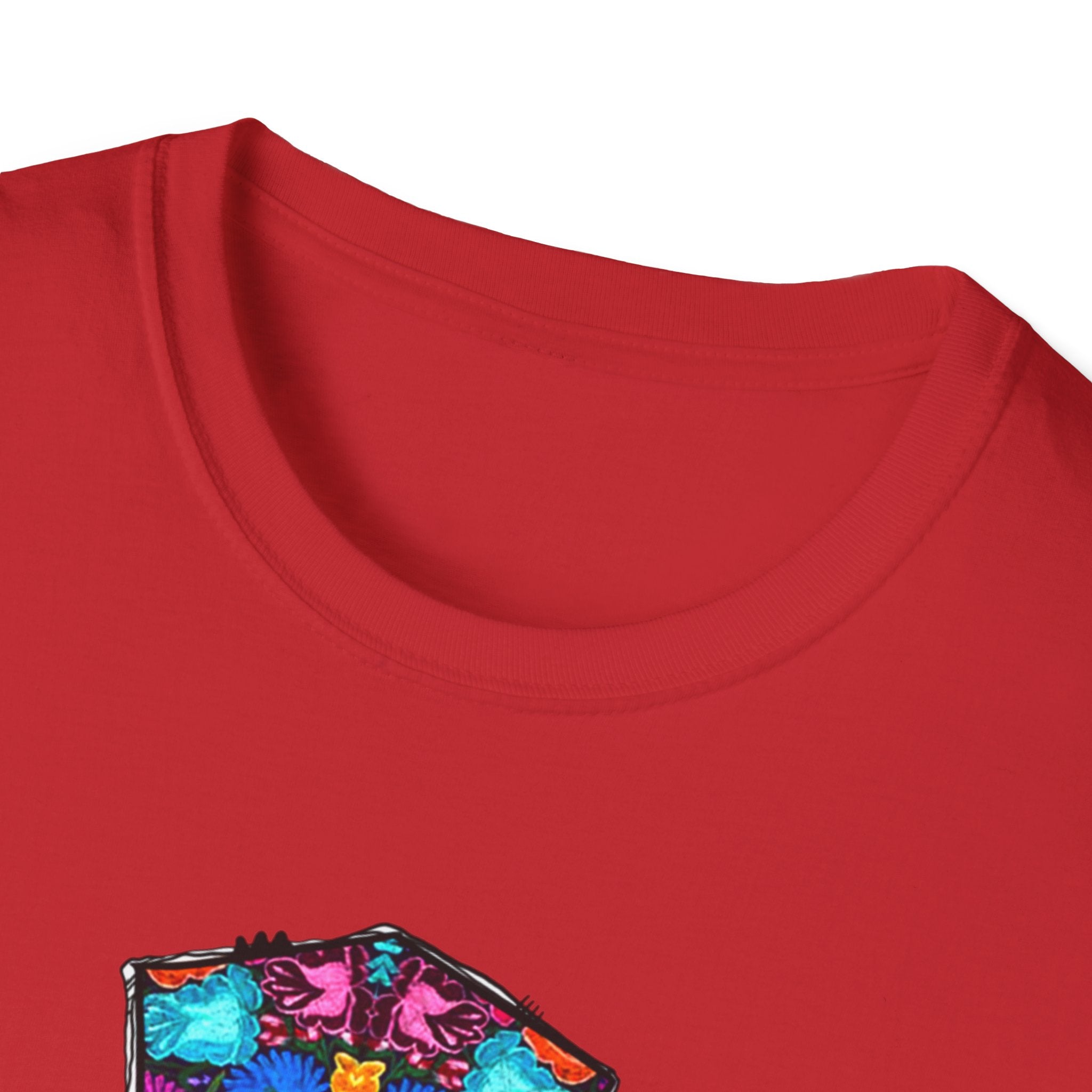 Our Lady of Guadalupe Cross T-Shirt | Religious Mexican Folk Art