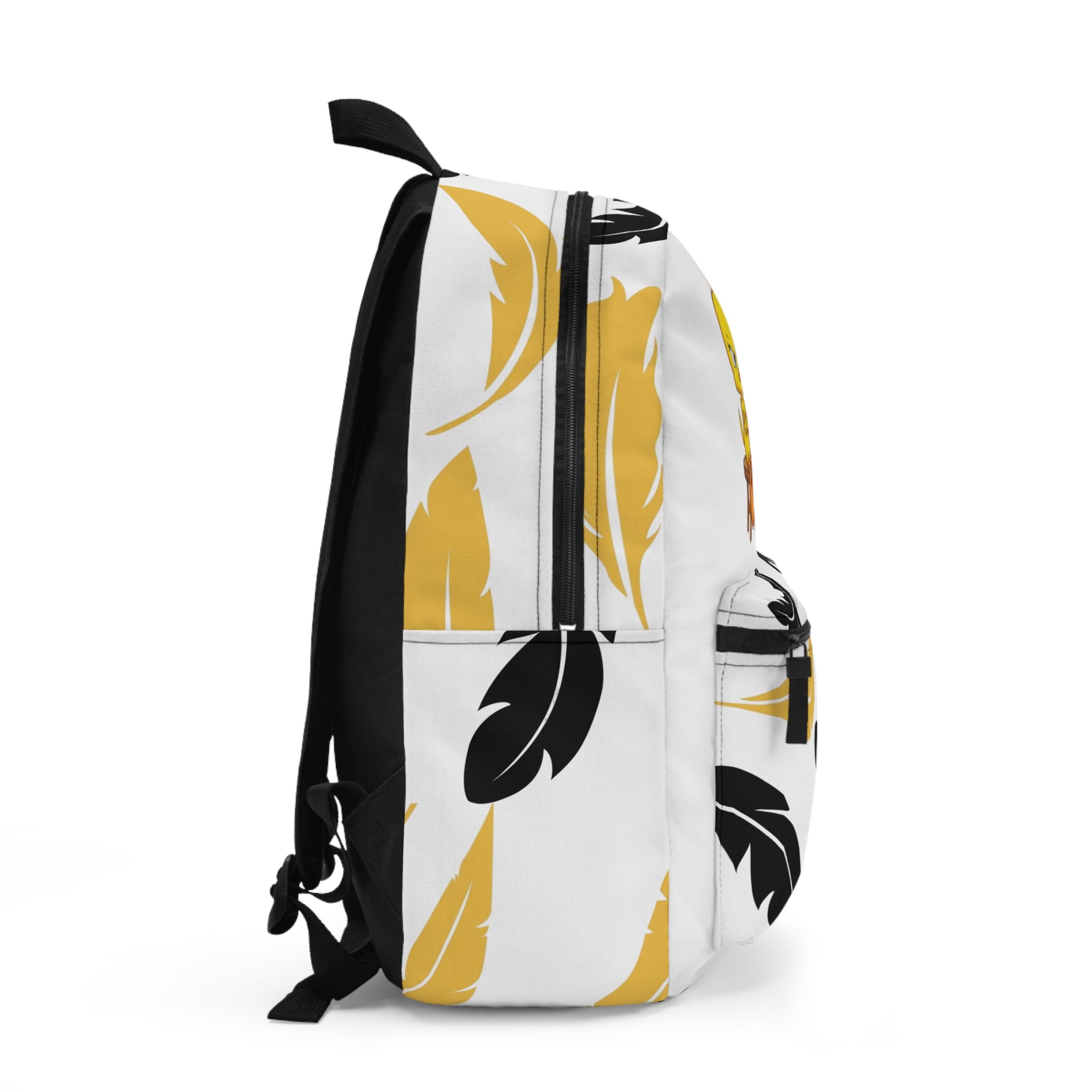 Tweety & Daffy Feather Print Backpack — Cartoon Character School Bag