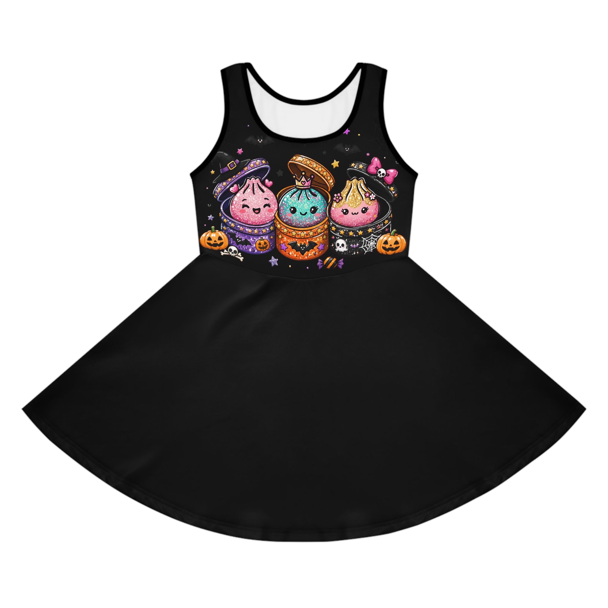 Girls' Halloween Cupcake Sundress — Cute Trick-or-Treat Costume Dress