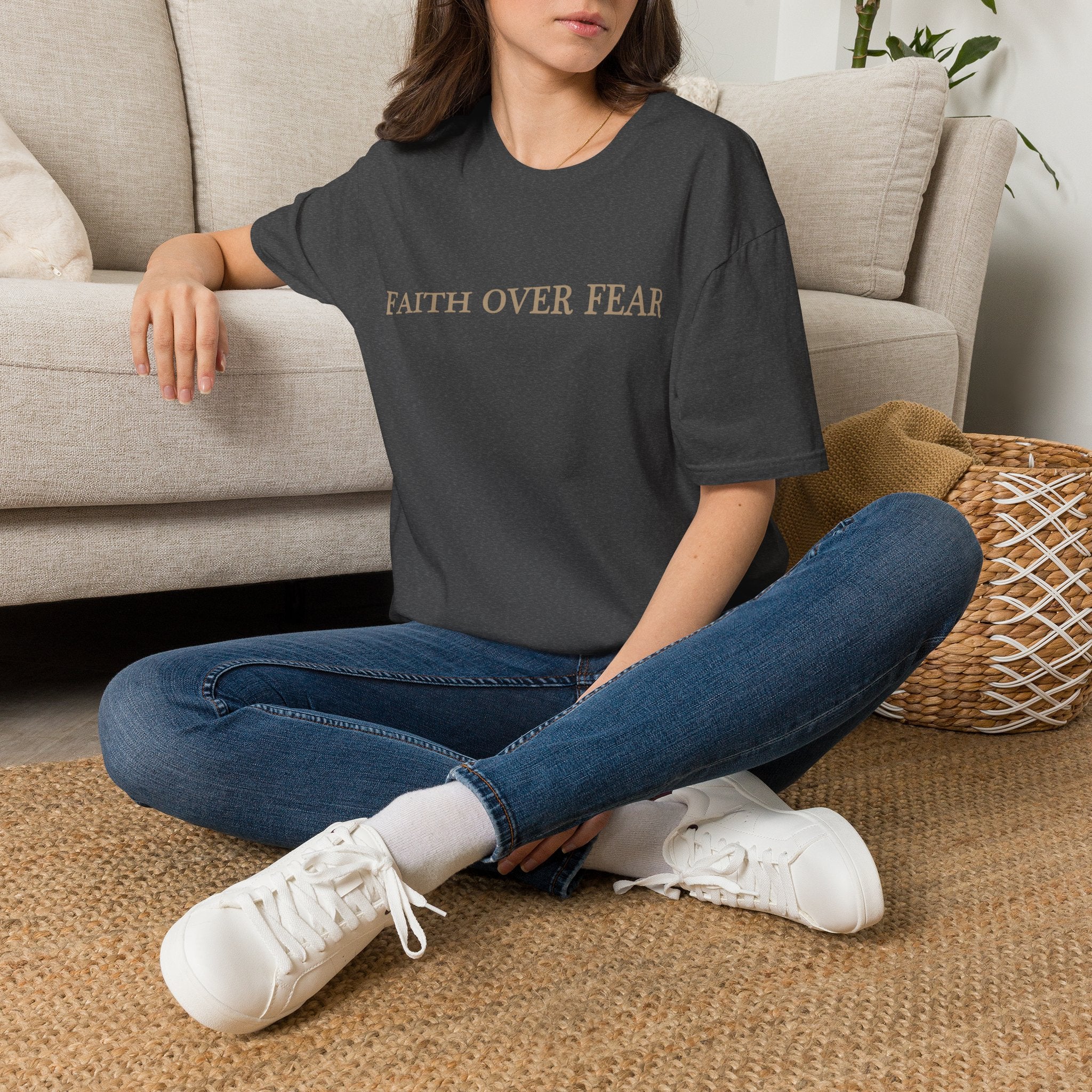 Faith Over Fear T-Shirt — Inspirational Christian Tee
