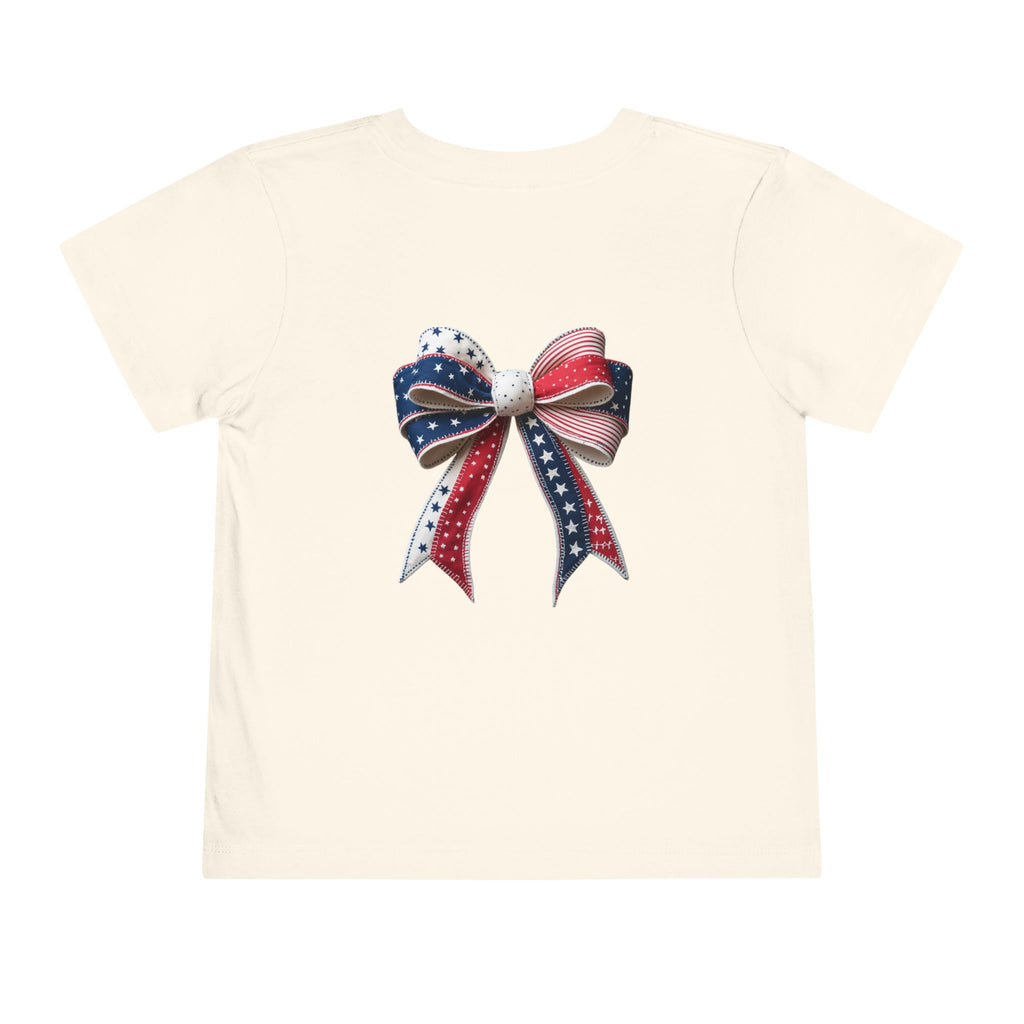 Toddler Tee - "Stay Spangled Sassy" Patriotic Bow 4th of July Shirt