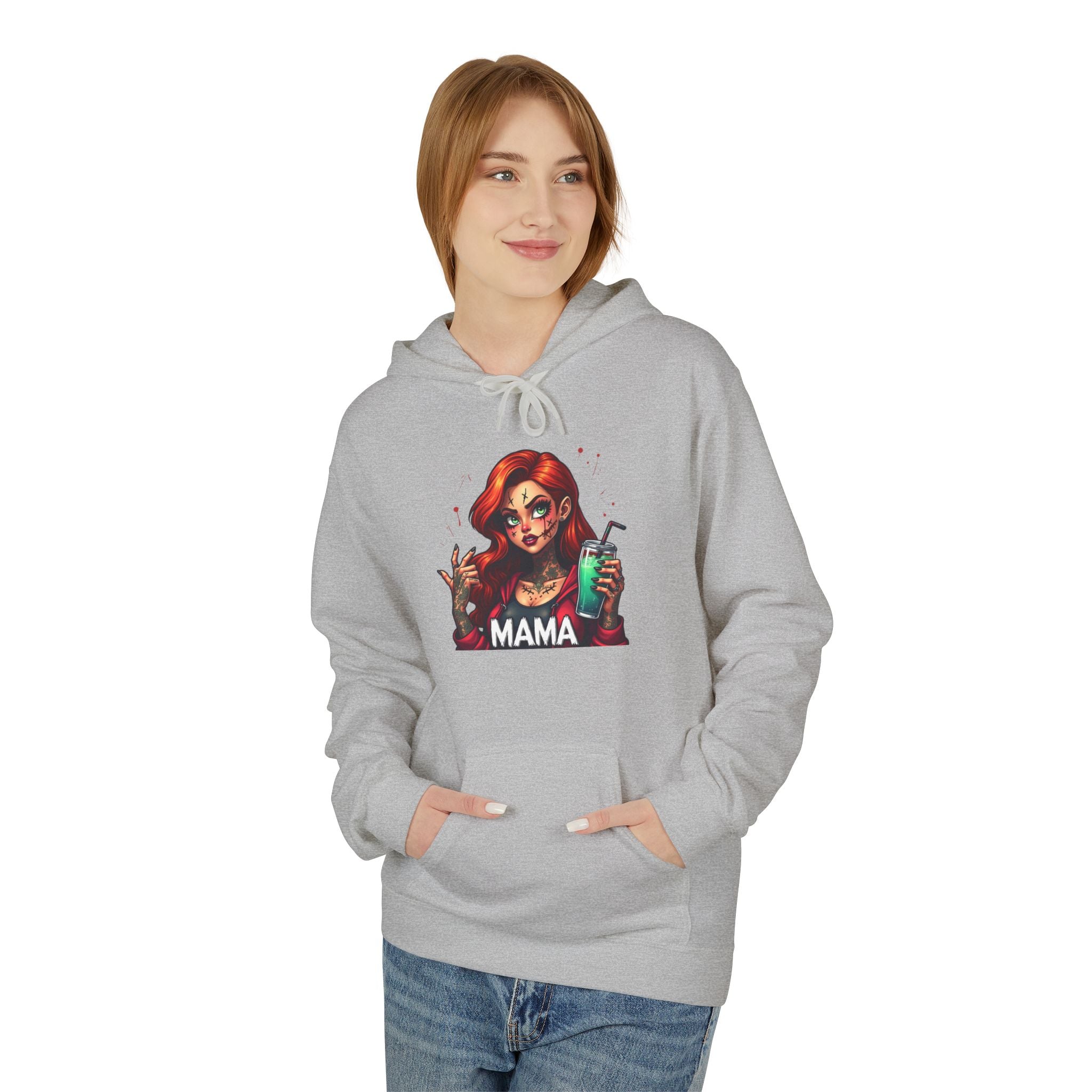 Mama Witch Hoodie — Spooky Retro Mom Graphic Pullover
