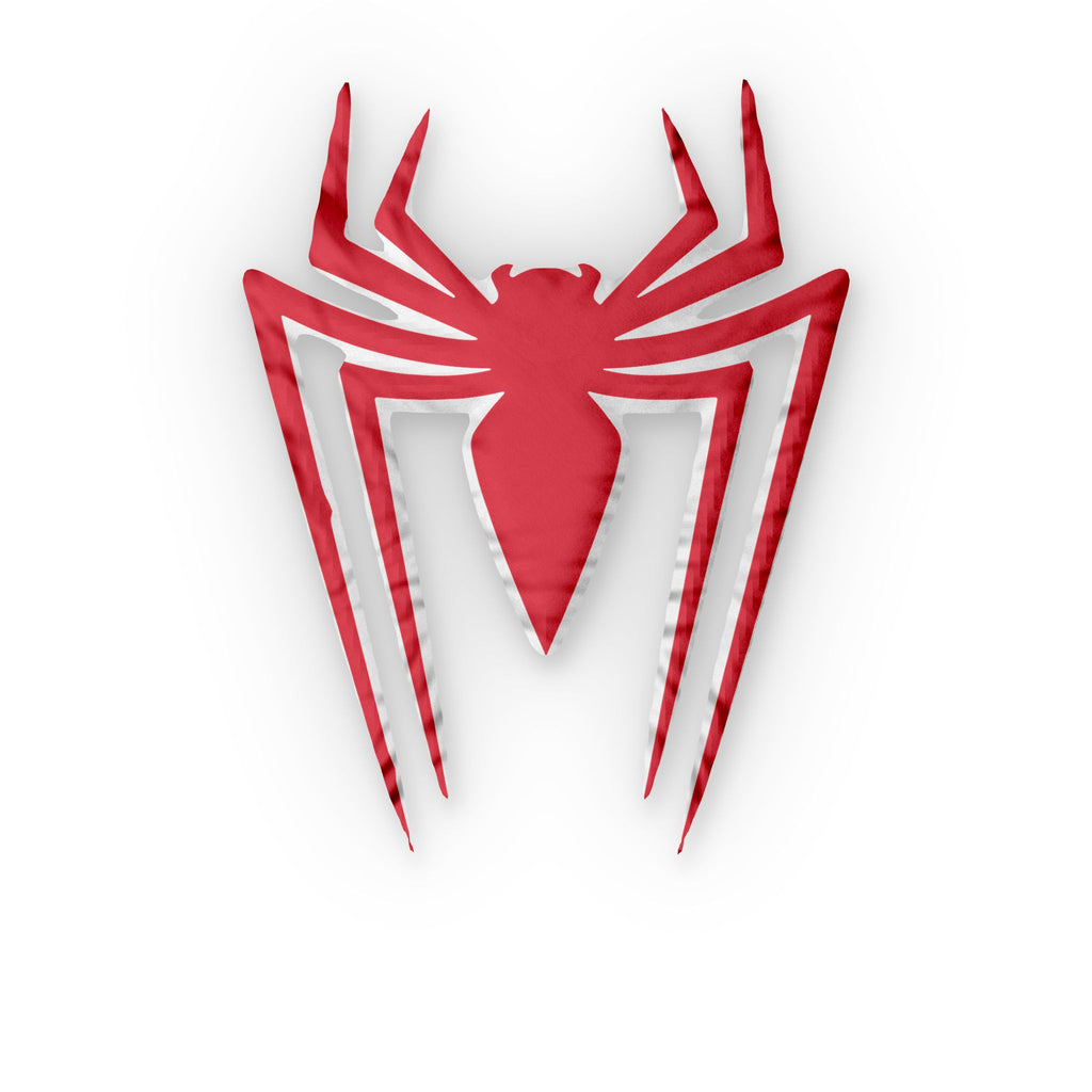 Spider Emblem Shaped Pillow — Red Spider Logo Decorative Cushion