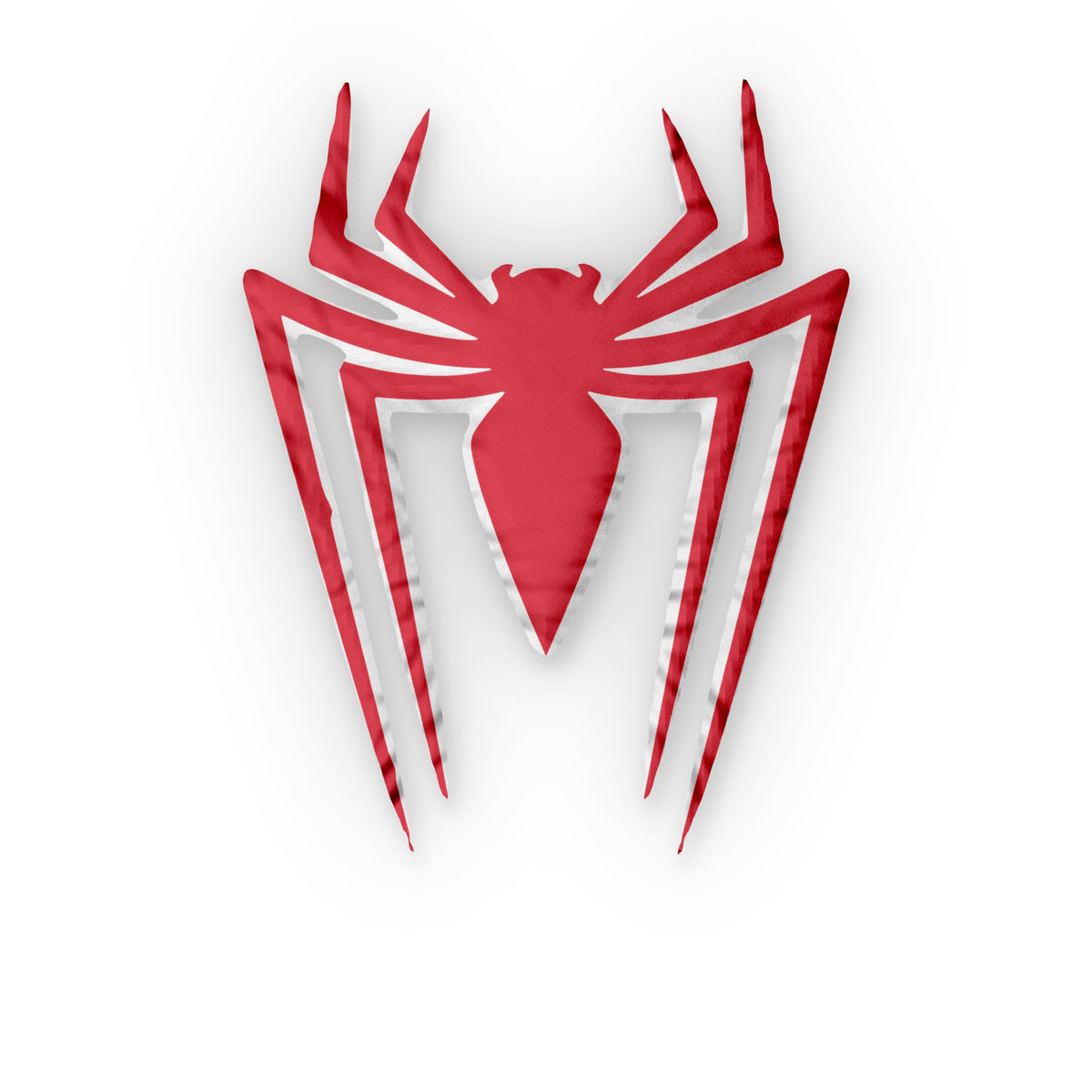 Spider Emblem Shaped Pillow — Red Spider Logo Decorative Cushion
