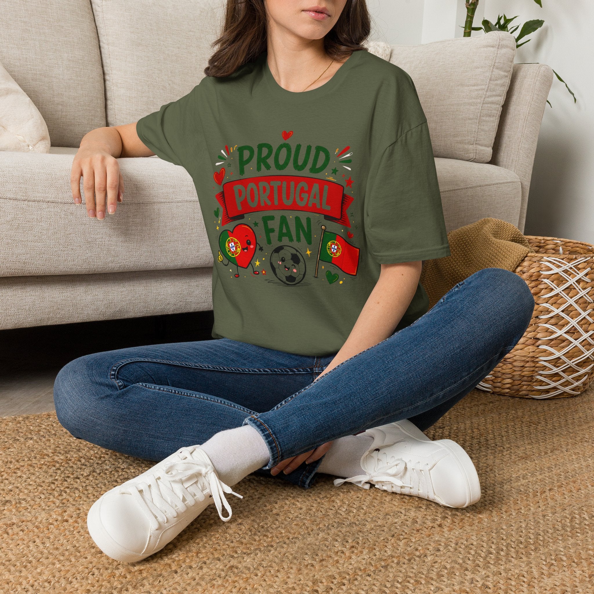 Portugal Fan T‑Shirt — Proud Portugal Fan Soccer Tee