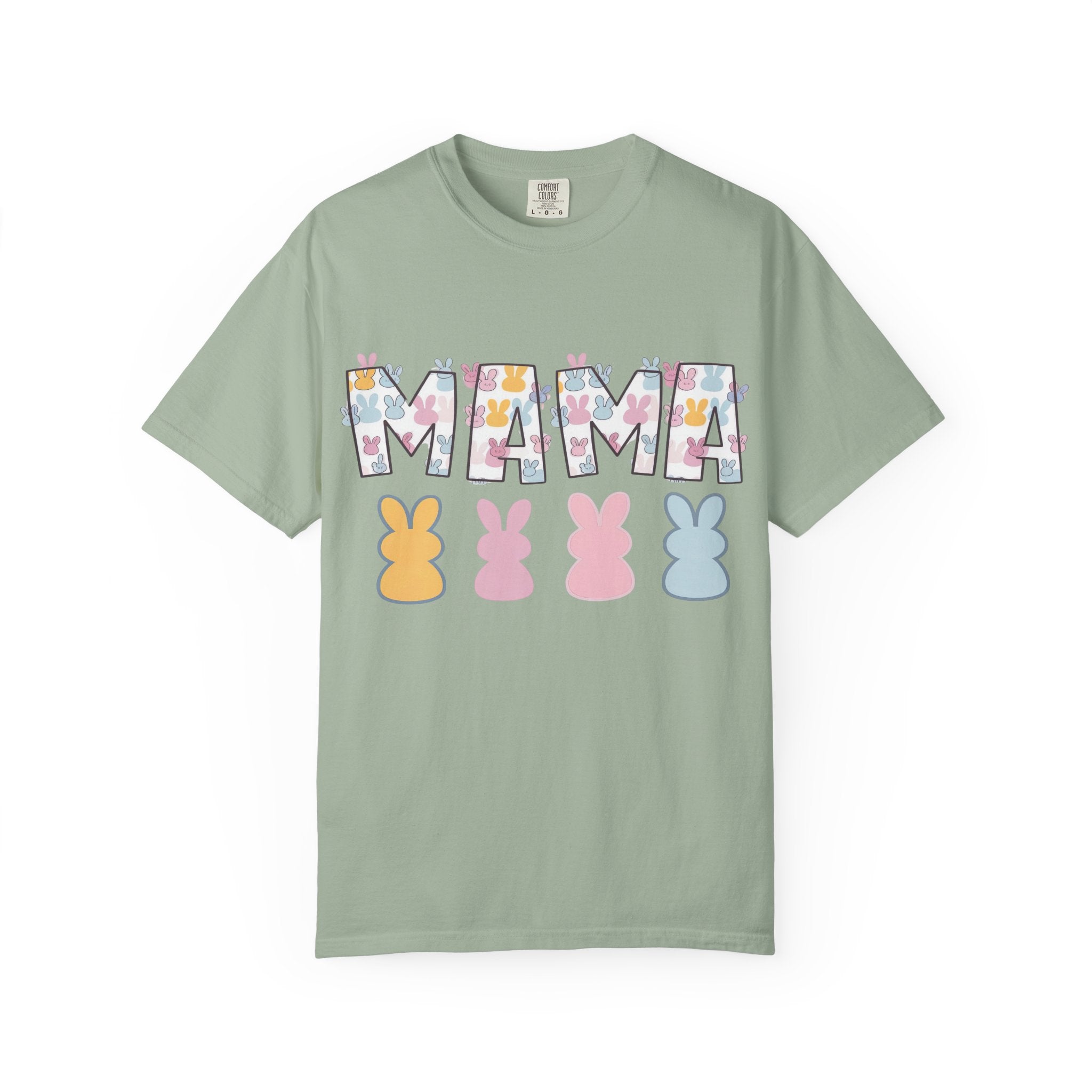 Mama Floral Peep Tee — Easter Bunny Pastel Mother's Day T-Shirt