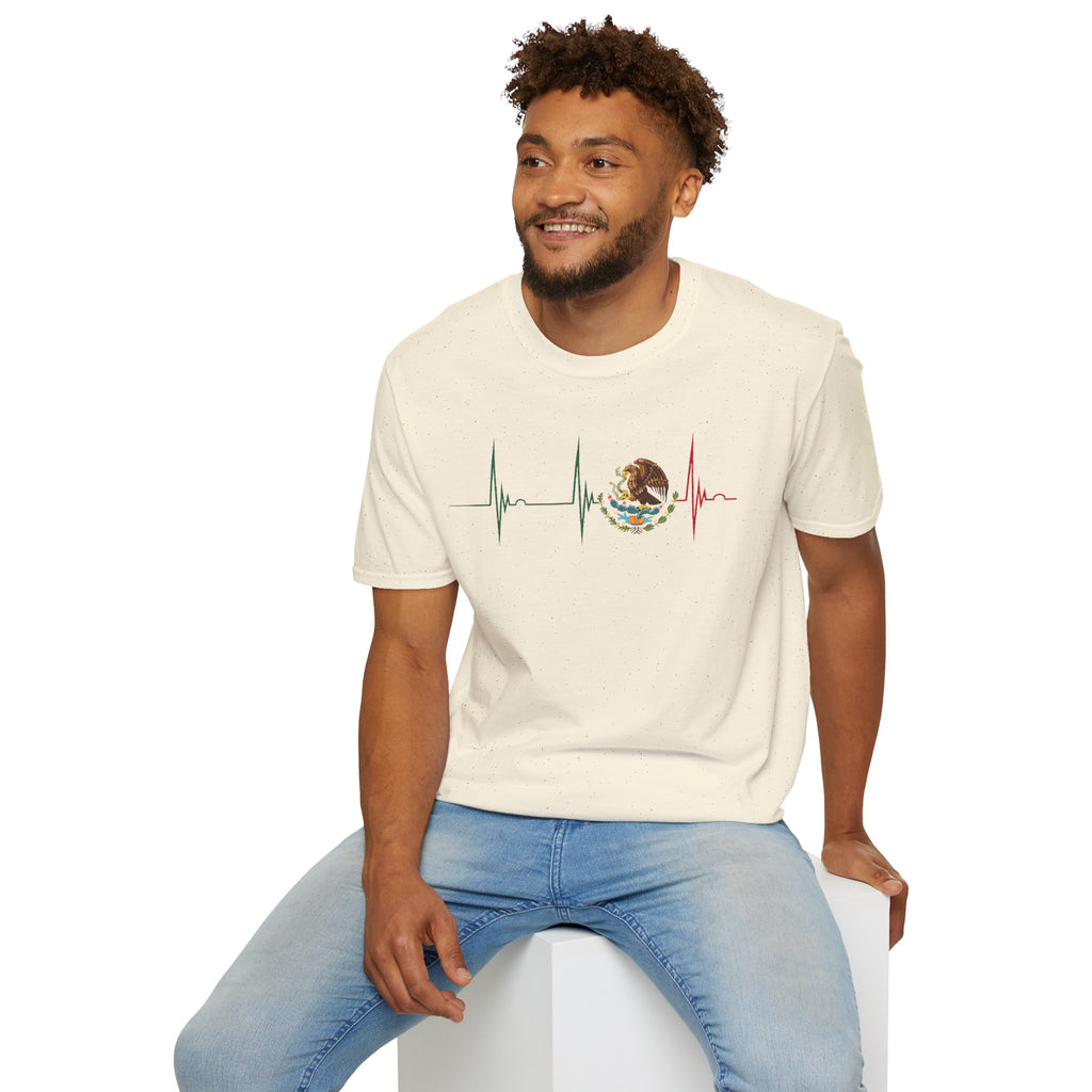 Mexican Heartbeat T-Shirt — Mexican Flag Eagle ECG Graphic Tee