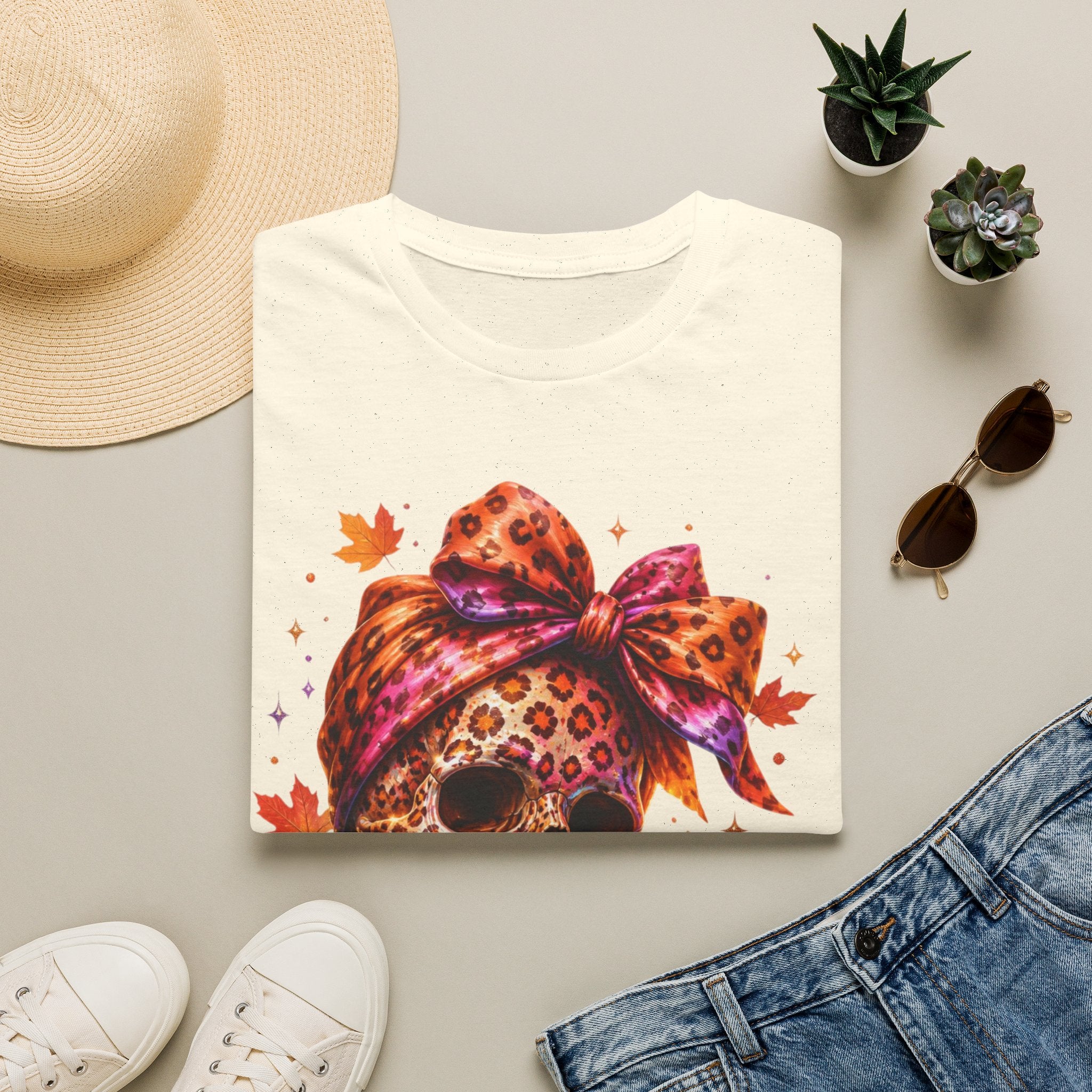 Spooky and Spicy Leopard Skull T-Shirt