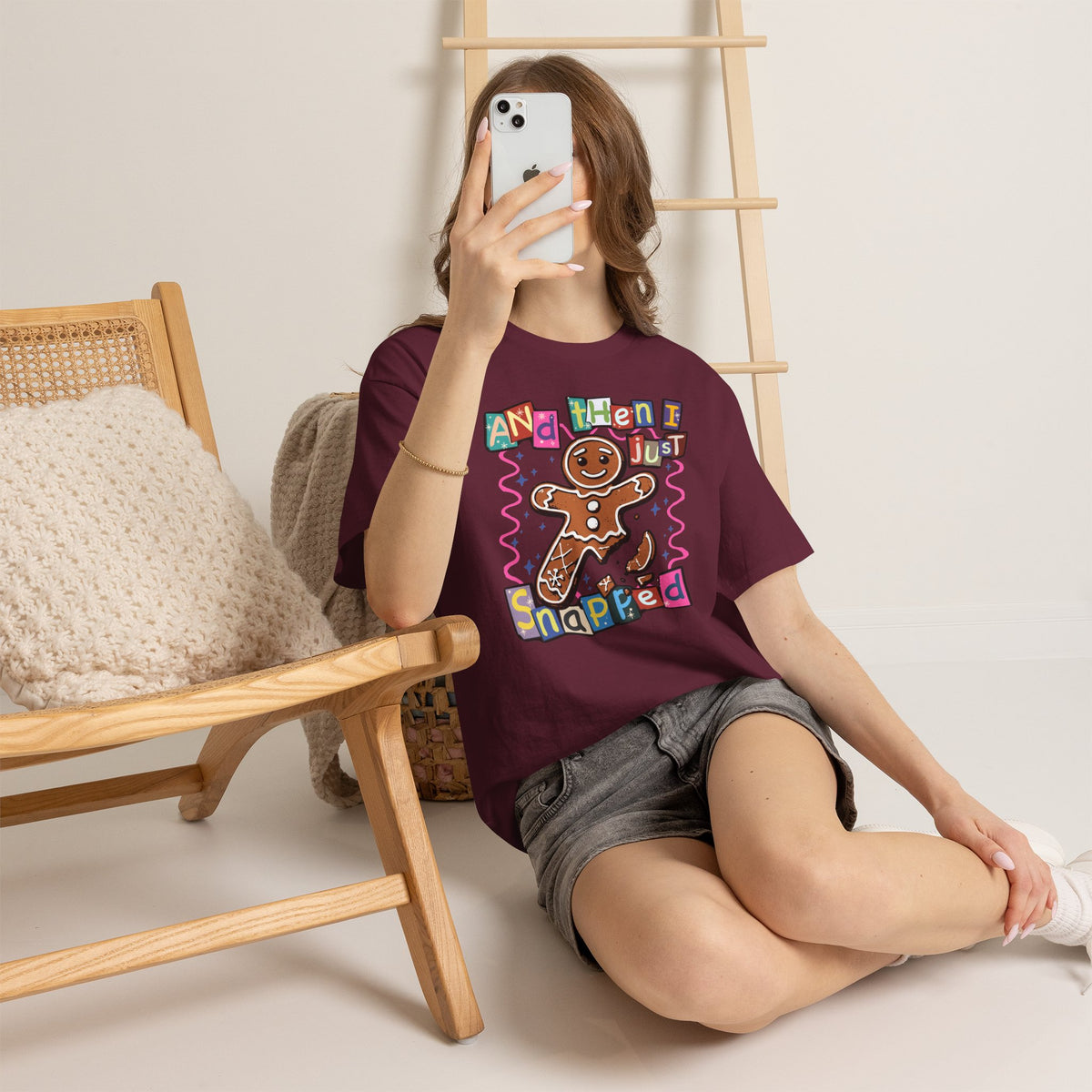 Gingerbread Cookie 'And Then I Just Snapped' Graphic Tee
