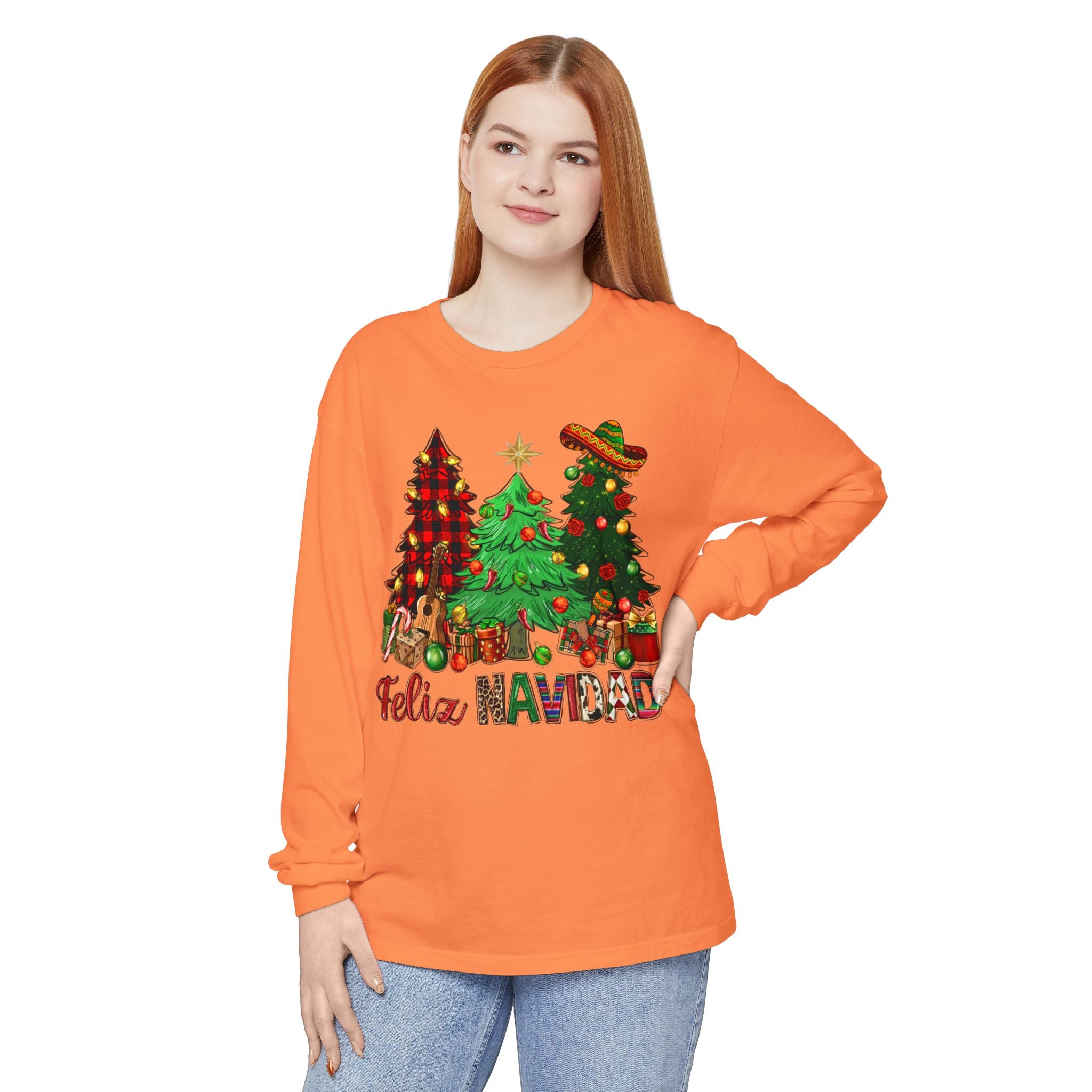 Feliz Navidad Christmas Long Sleeve Tee