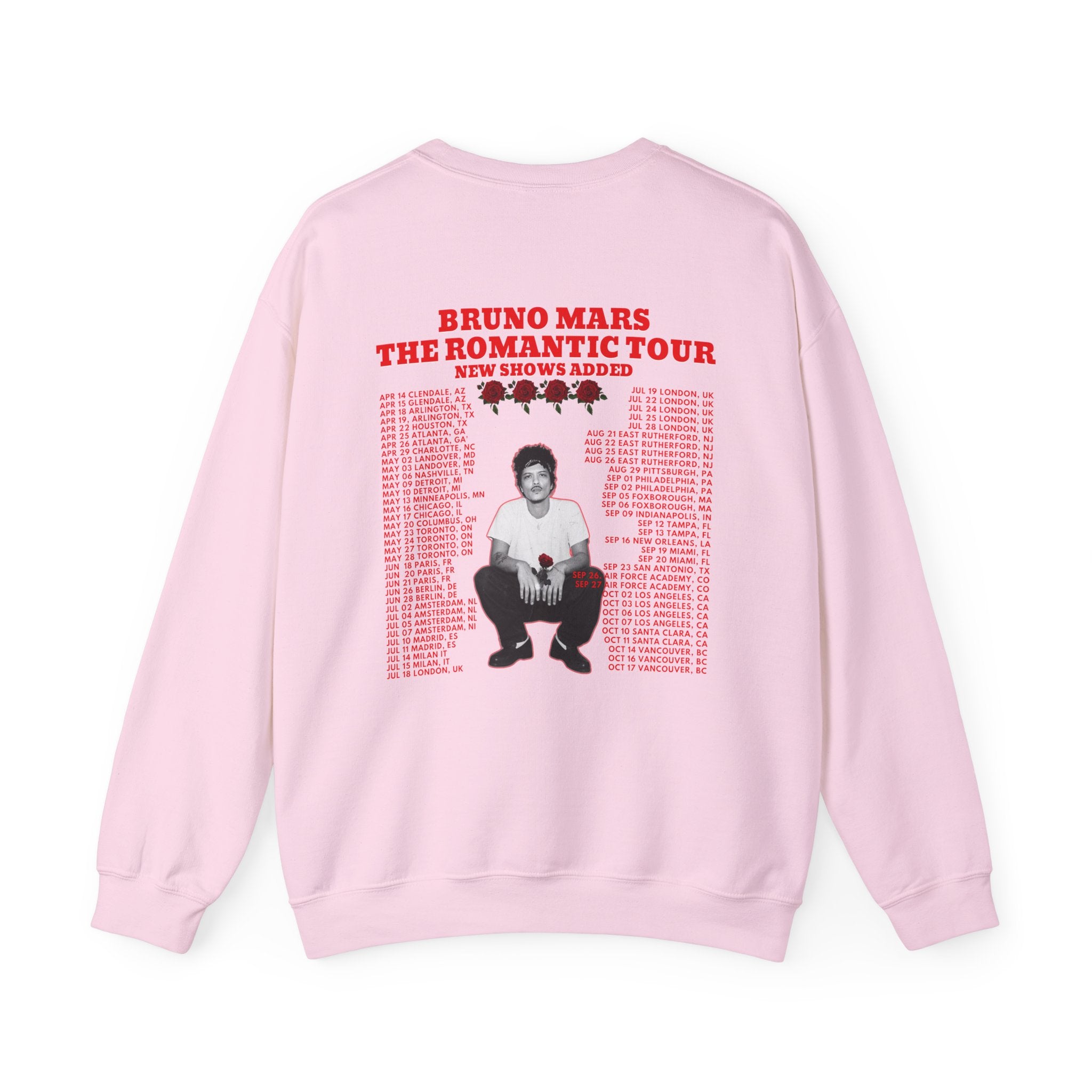 Tour Crewneck Sweatshirt — The Romantic Tour Graphic