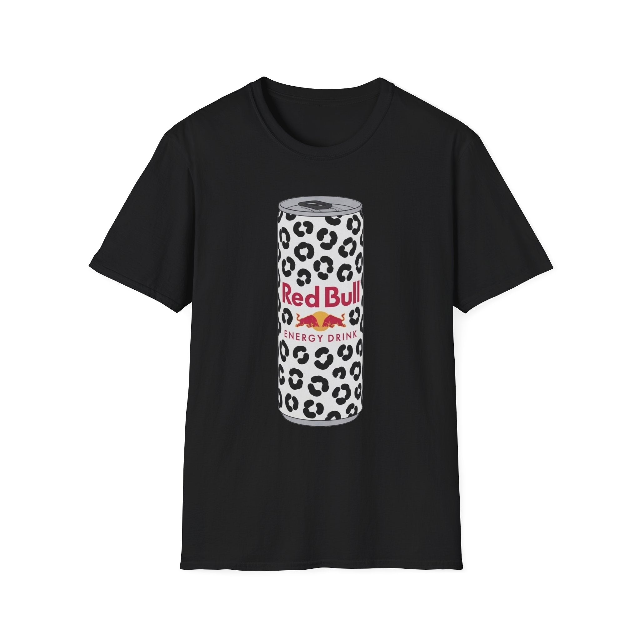 Red Bull Leopard Can T‑Shirt — Retro Energy Drink Graphic Tee