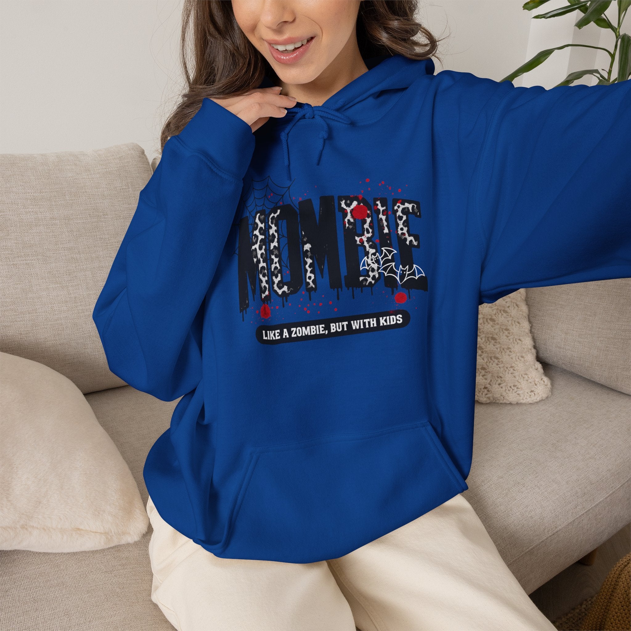 Hoodie - "Nombie" Funny Zombie Dad Hoodie (Like a Zombie, But With Kids)