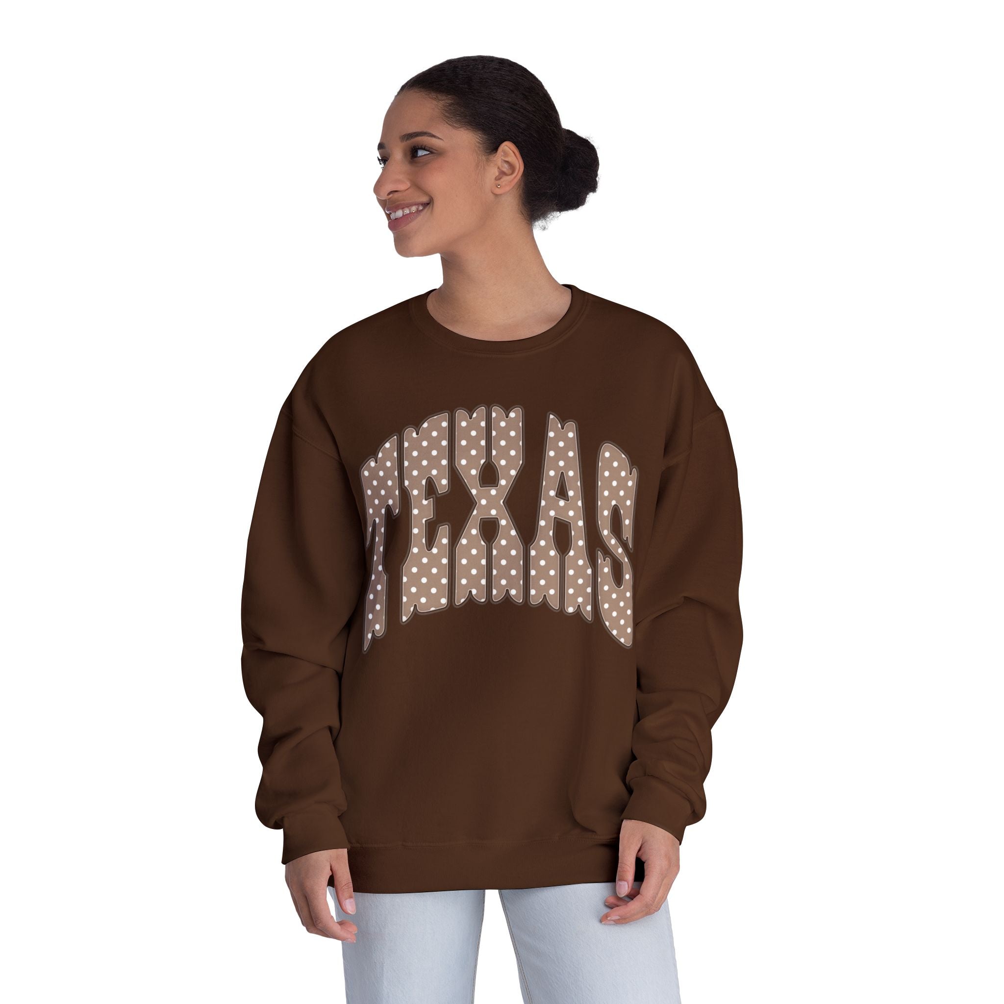 Texas Leopard Print Crewneck Sweatshirt