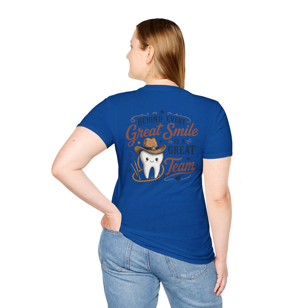 Cowboy Tooth Tee — Cute Western Dental Graphic T-Shirt