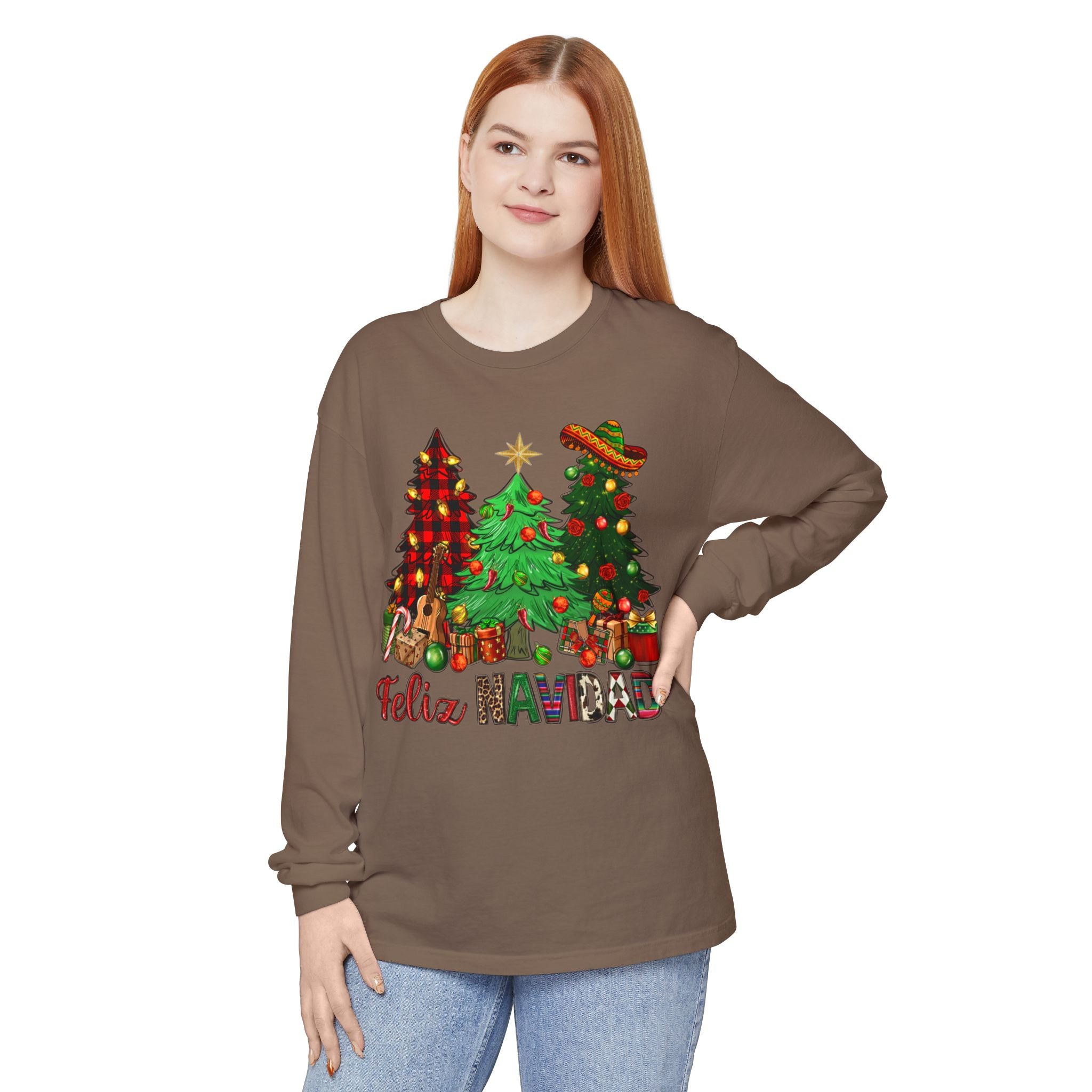 Feliz Navidad Christmas Long Sleeve Tee