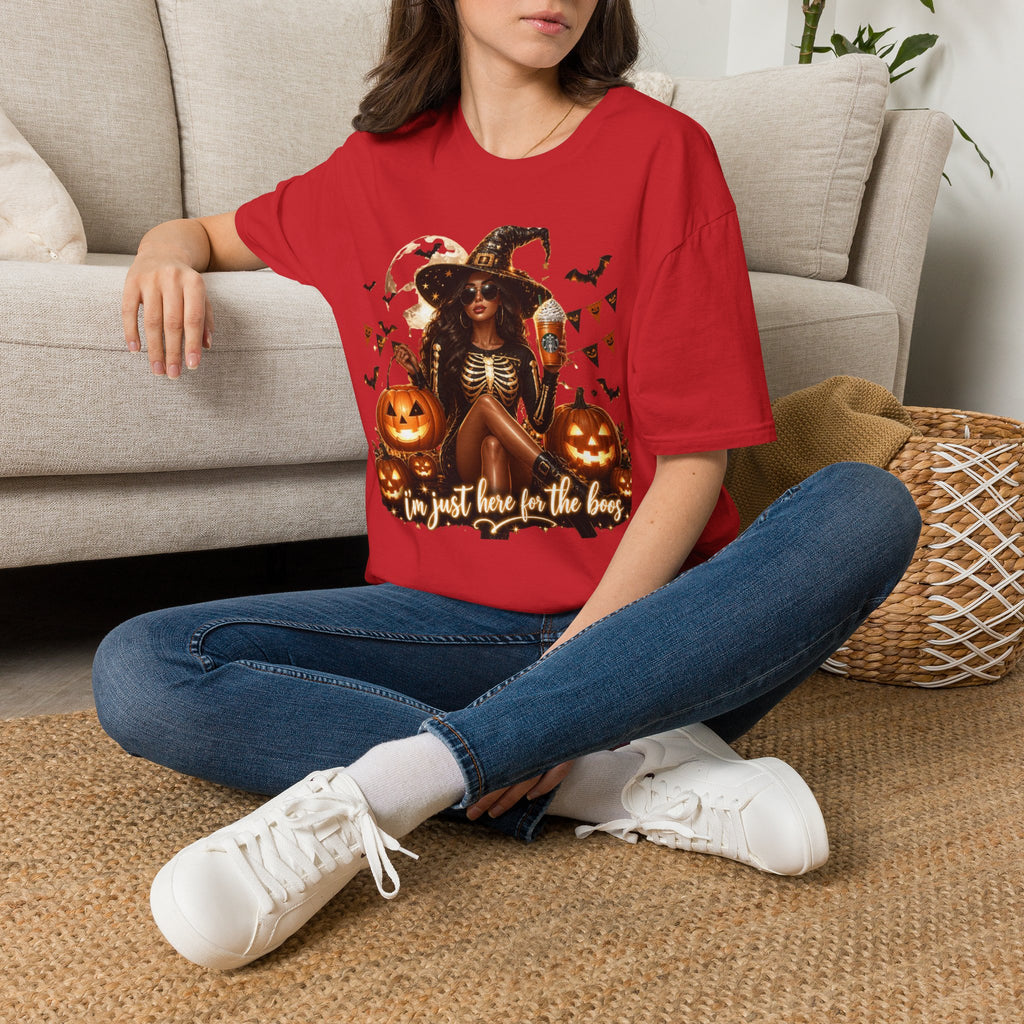 Halloween Witch T-Shirt — "And Just Here in the Boo" Graphic Tee