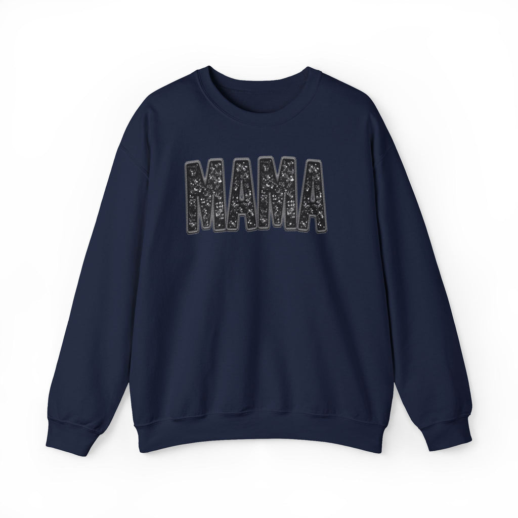 MAMA Glitter Block Letters Sweatshirt | Mama Shirt